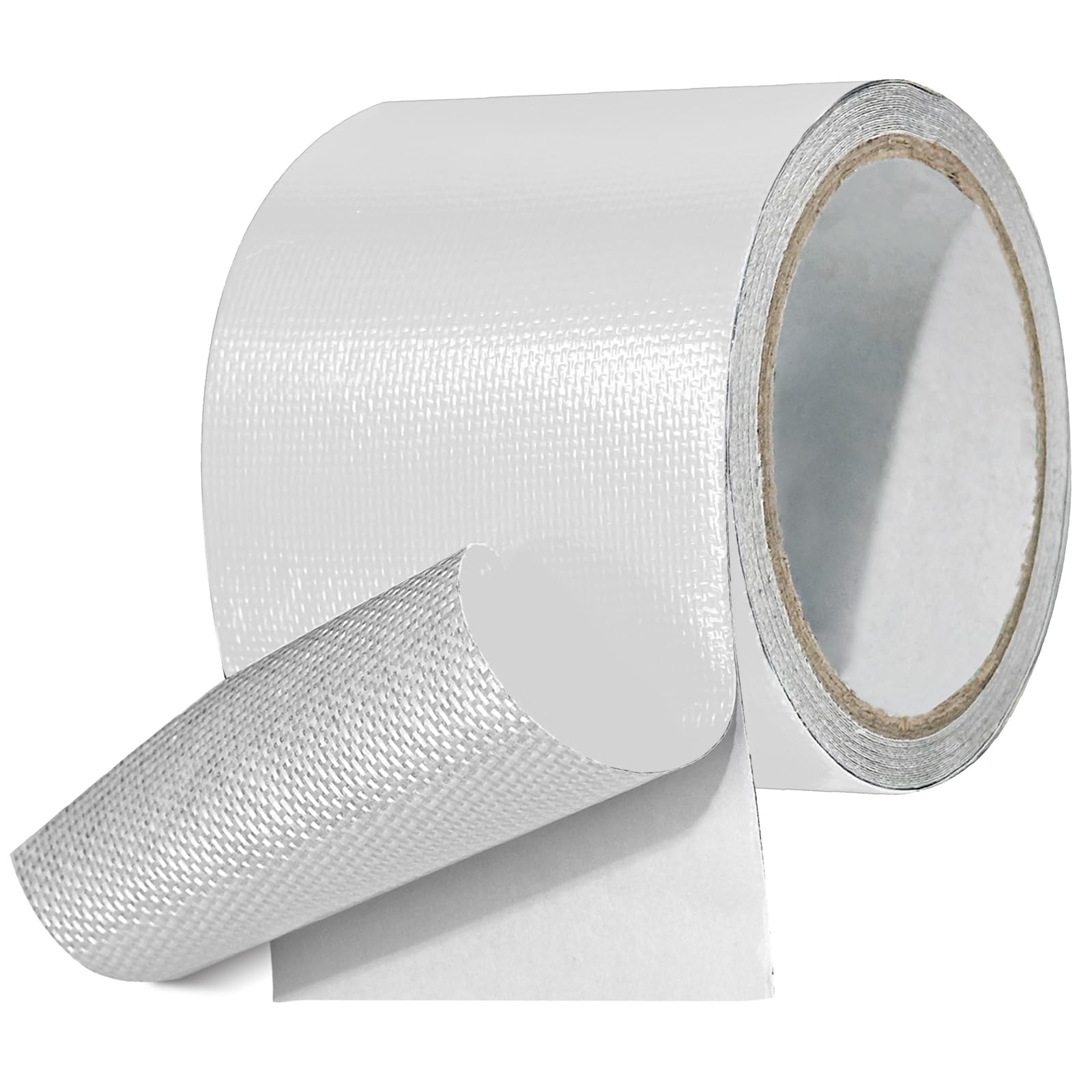 KHKFY  Waterproof Repair Tape for Fabric Awning RV Roof Tarp Tent Sail Boat Cover Outdoor Patch Heavy Duty UVproof Tear Resistant White 3 Inch x