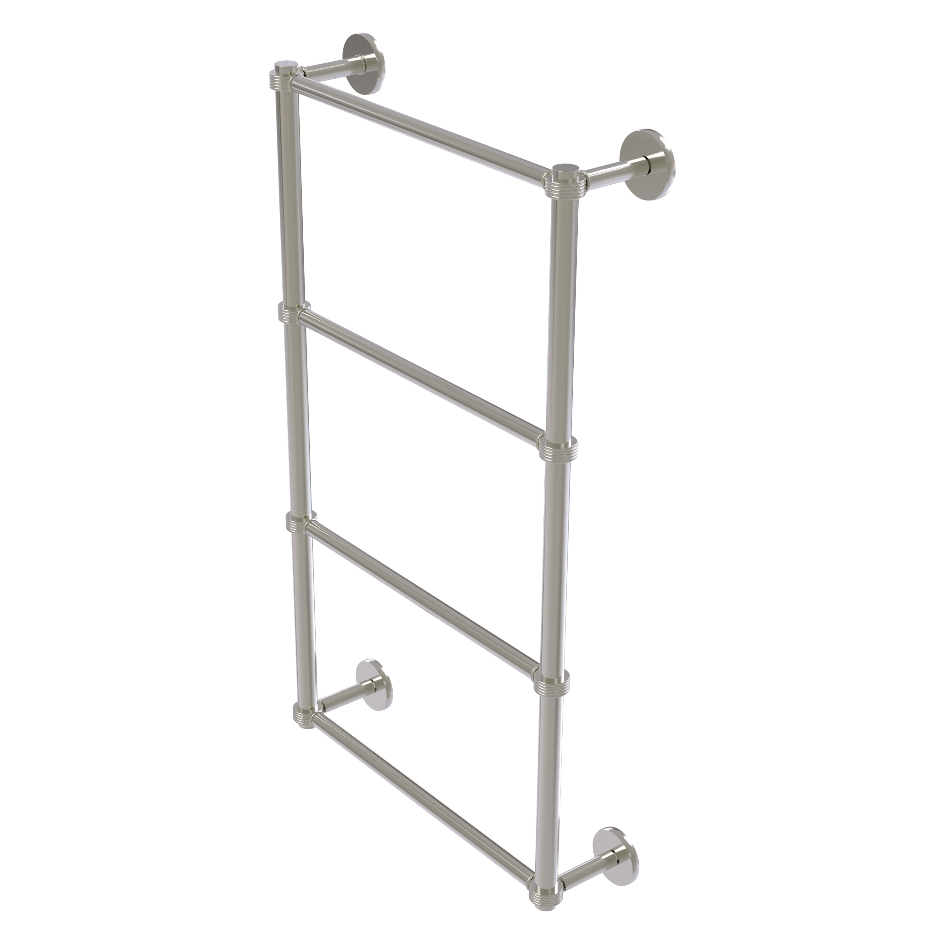 Allied Brass P1000-28G-36-SN Prestige Skyline 36-in double Satin Nickel Wall mount 4-tier Towel Bar