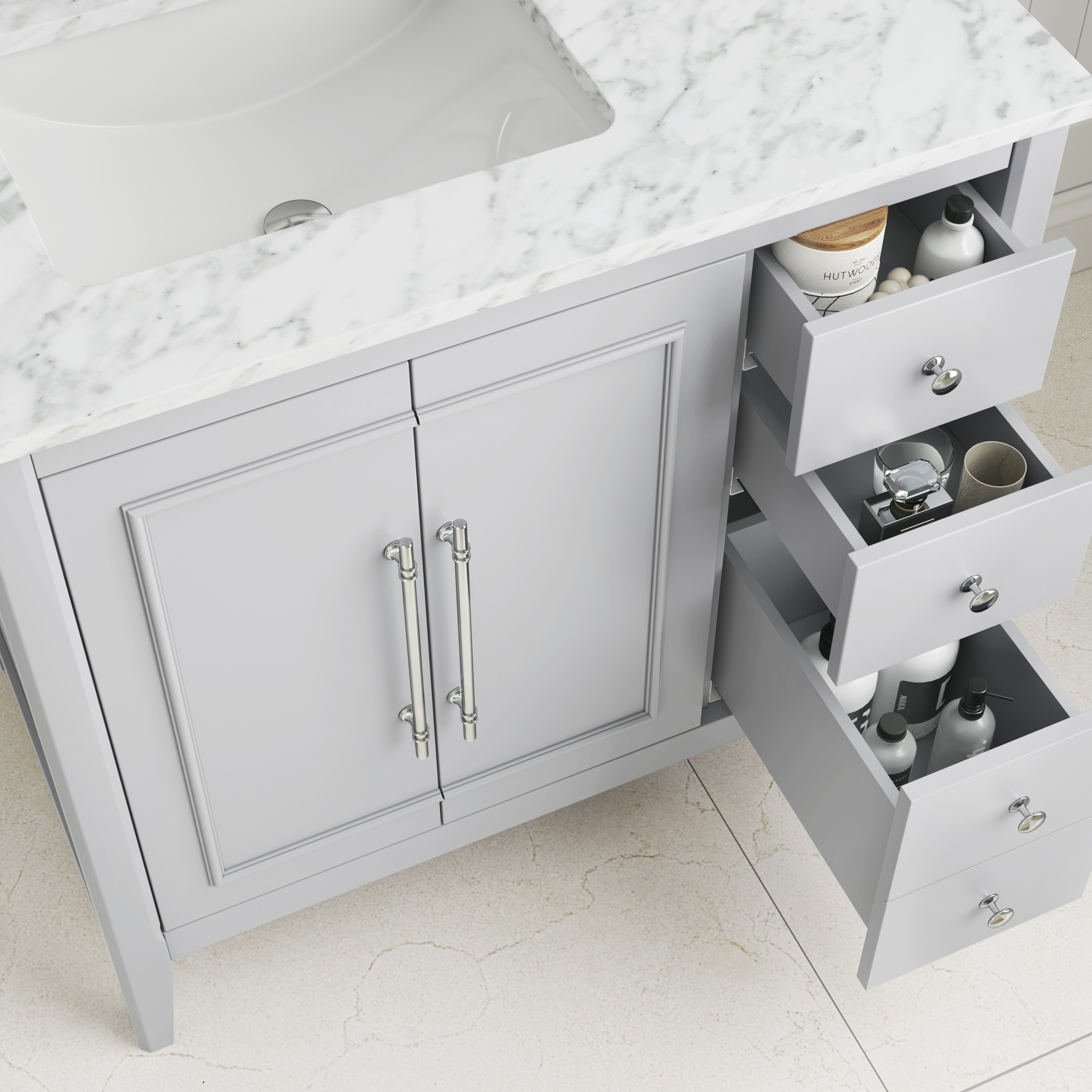 allen + roth L22014-VS36-TG Bath-Vanity-Combo - View #4