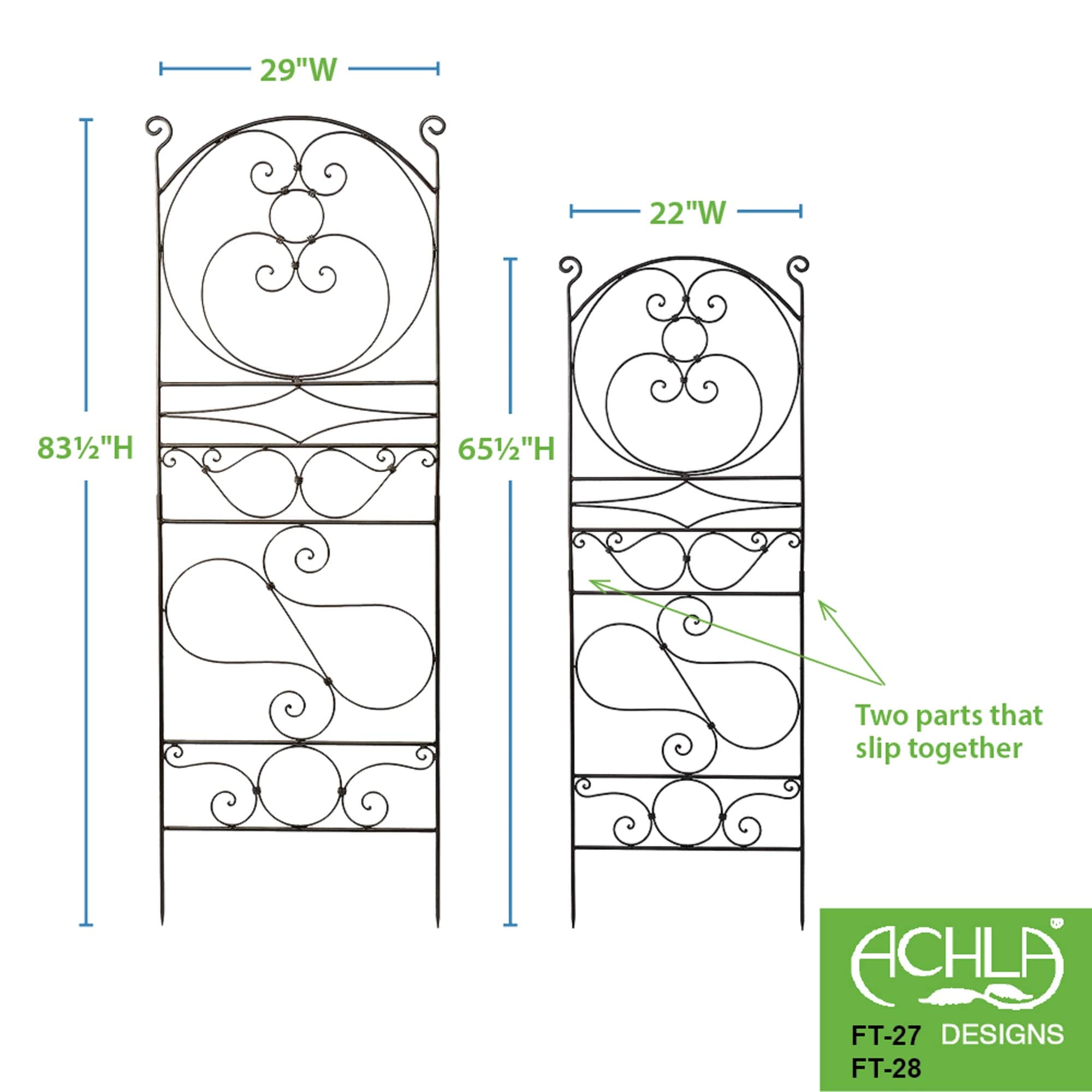 ACHLA Designs FT-27 Garden-Trellis - View #3