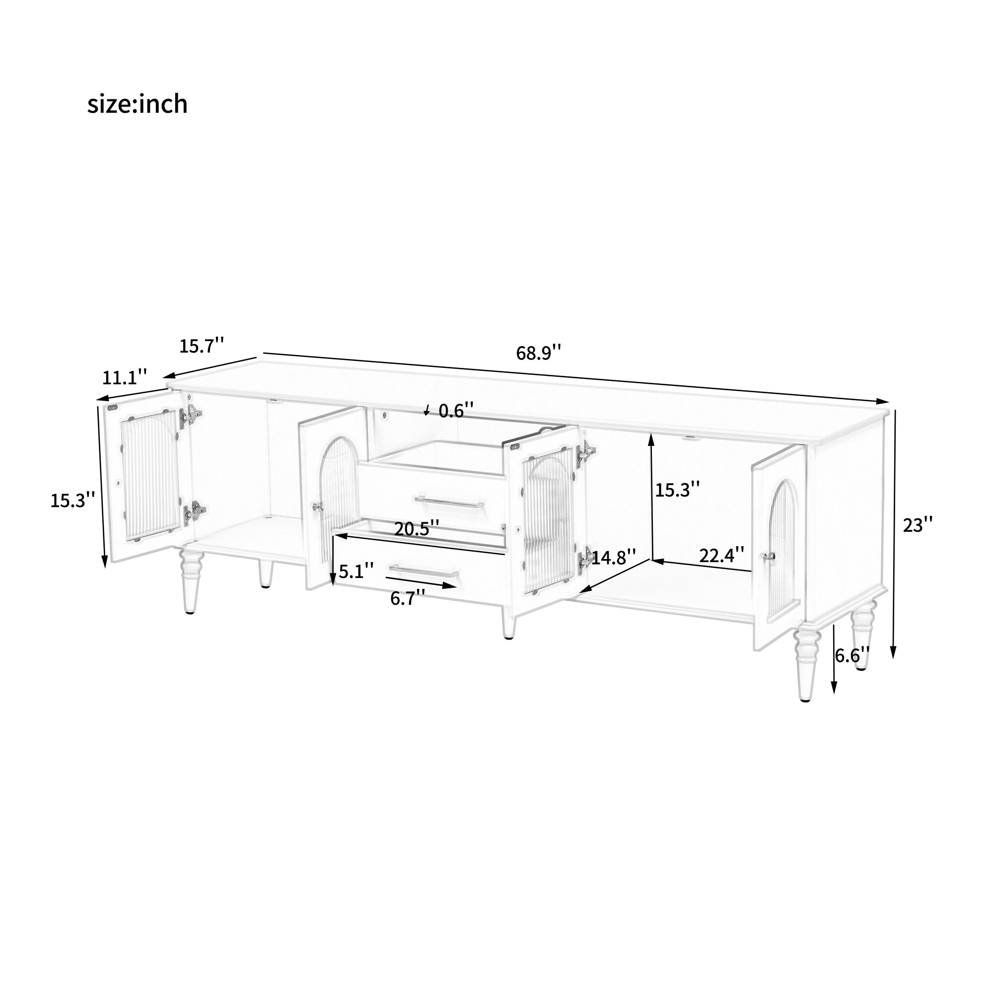 Oaks Decor OA724P468B Tv-Stands - View #8