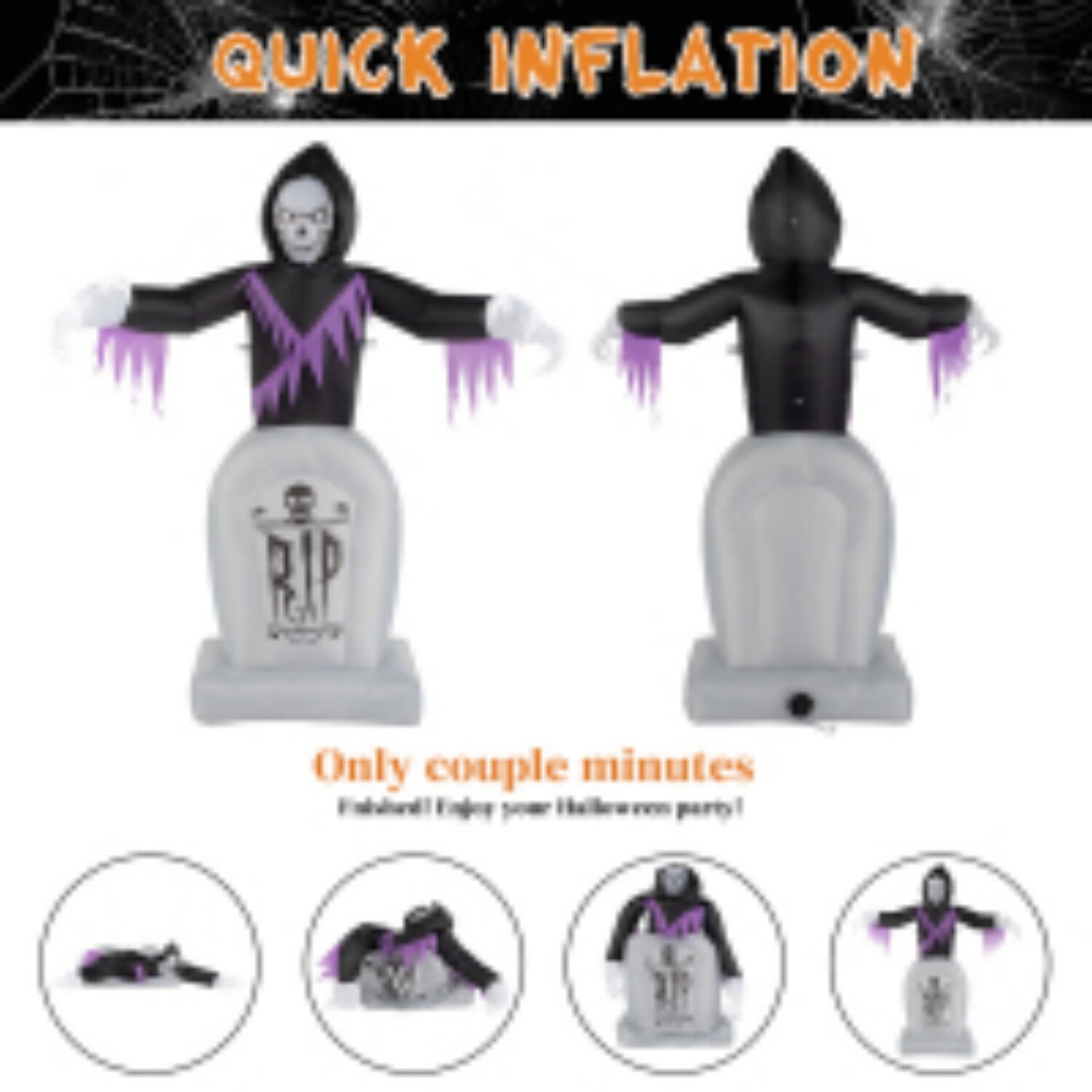 OBERSTER D0102X3BJVW Table-Halloween-Decor - View #4