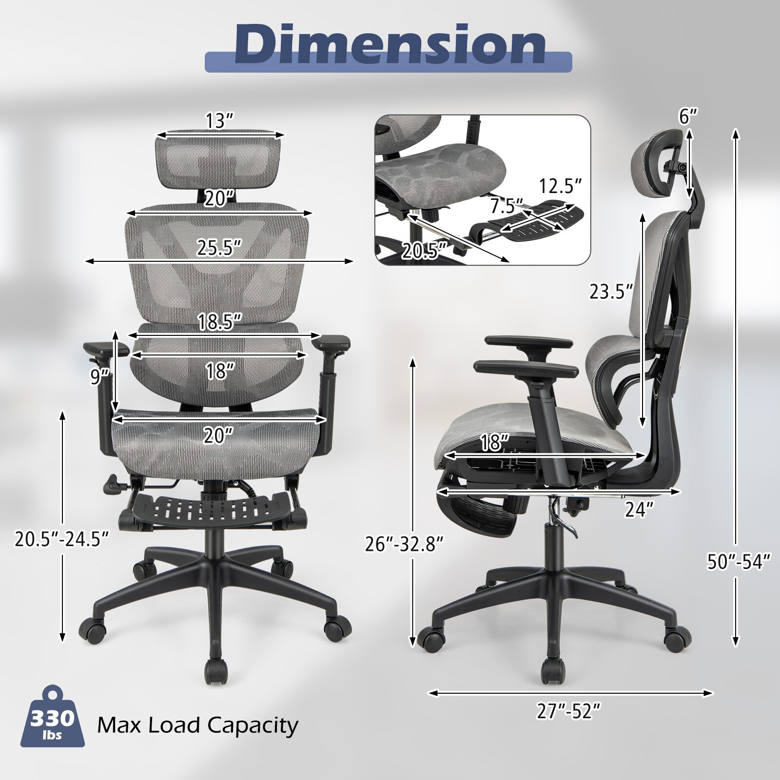 WELLFOR HWY-HW62423 Office-Chairs - View #4