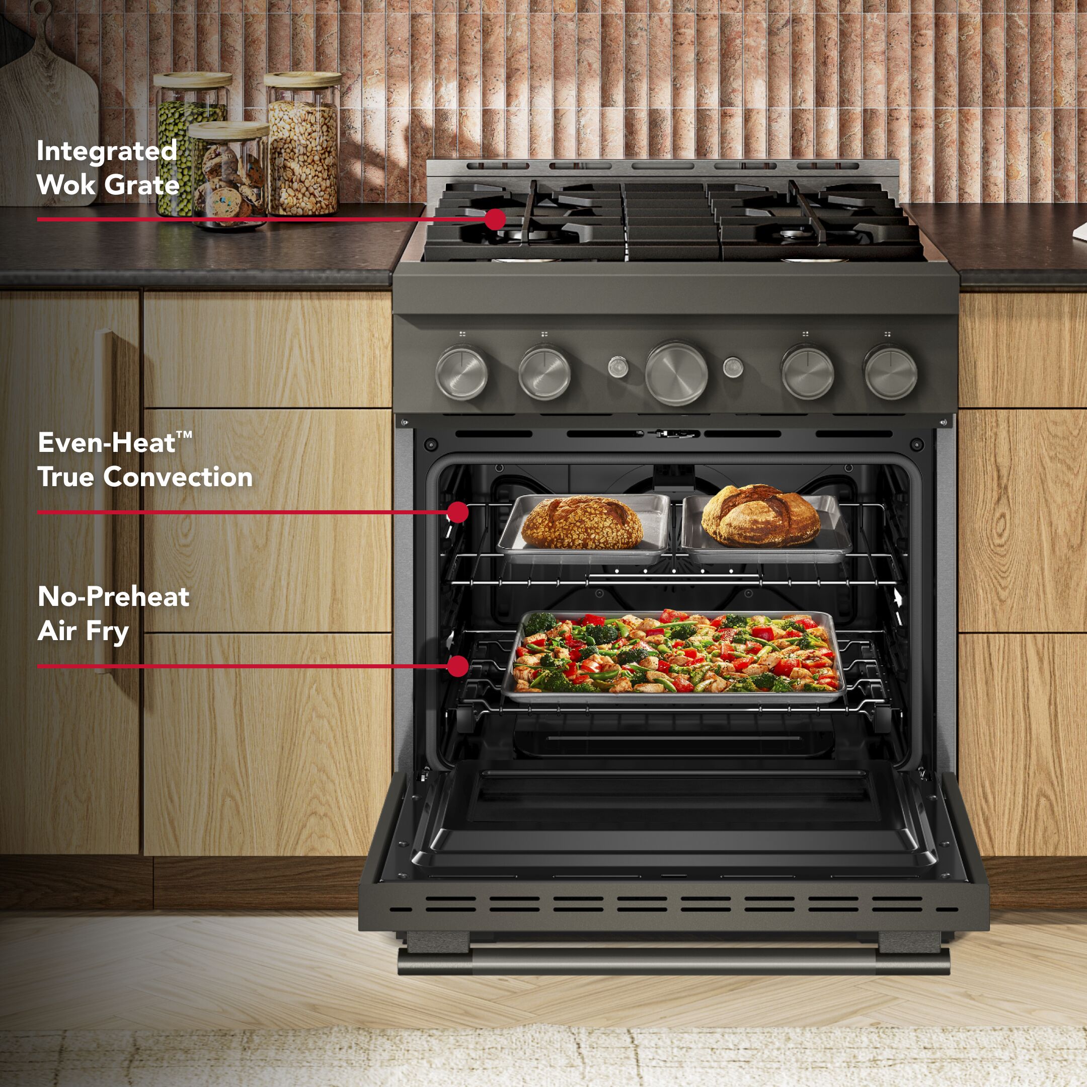KitchenAid KFGS930SBE Freestanding-Gas-Ranges - View #3