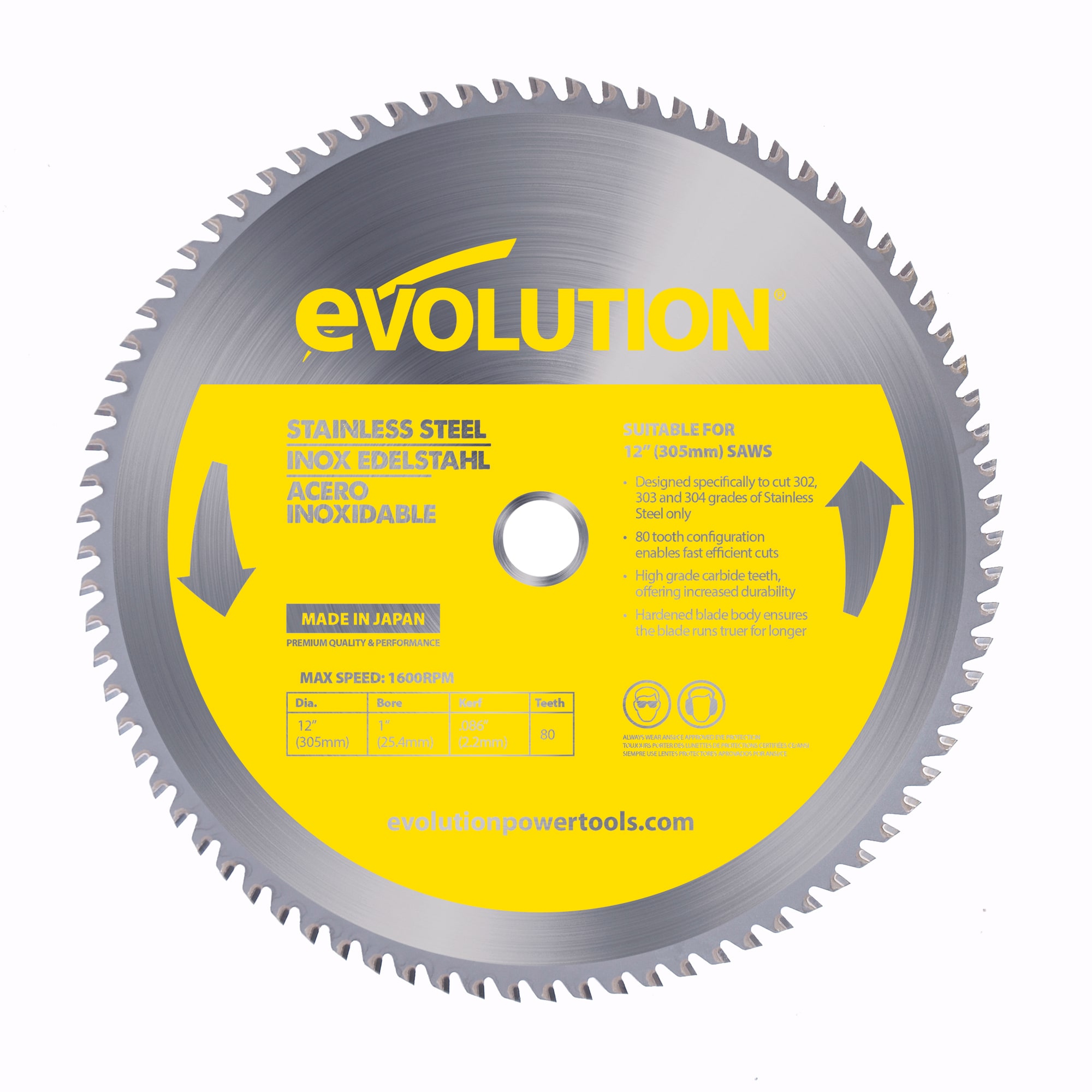 Evolution Power Tools 14bladess Stainless Steel Cutting Saw Blade 14-inch X 9 for sale online 
