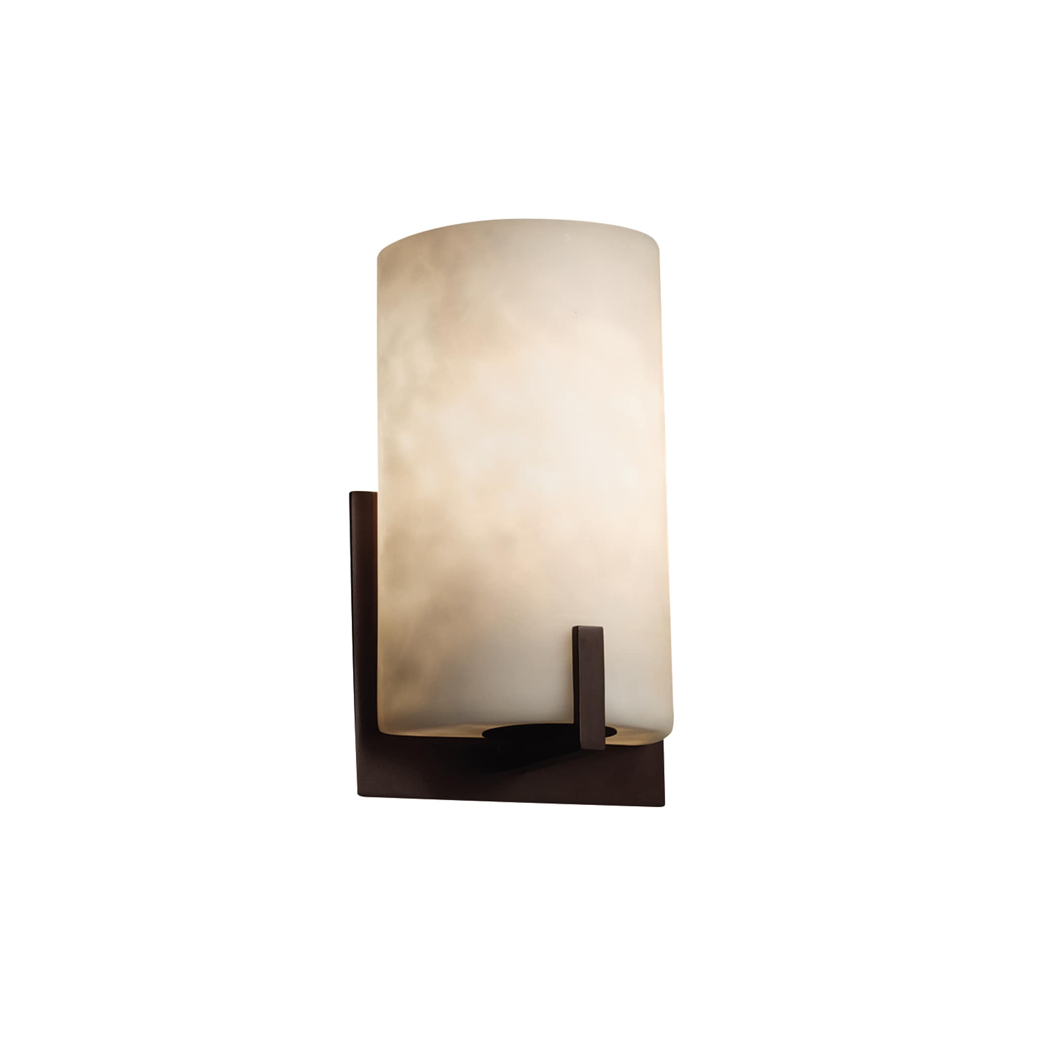 Justice Design Group CLD-5531-DB-LED1-700 Clouds 5.5-in W 1-Light Dark Bronze Transitional LED Wall Sconce