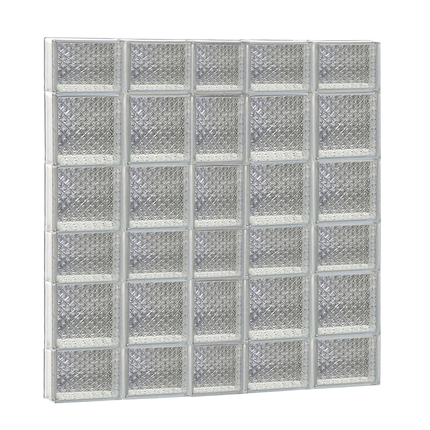 REDI2SET S3842DP Diamond Glass 36-3/4-in x 40-1/2-in Frameless Replacement Glass Block Window