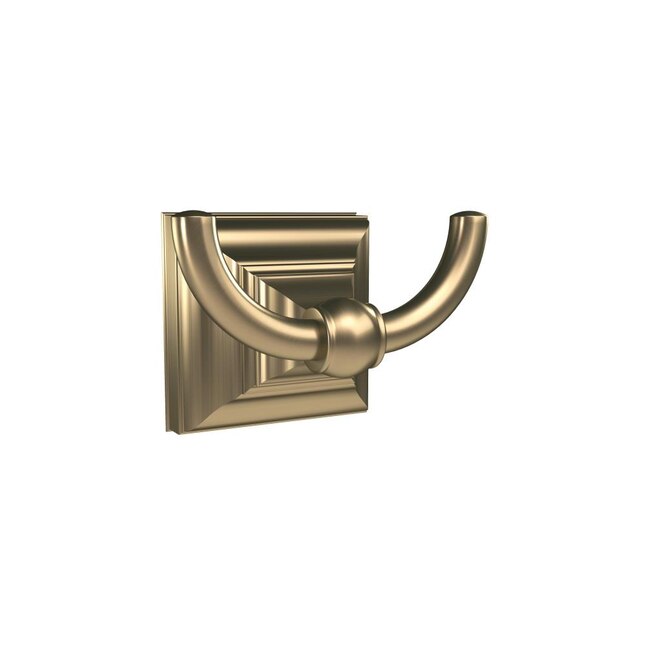 Amerock Markham Double Hook Golden Champagne Towel Hook Amerock Markham Double Hook Golden Champagne Towel Hook