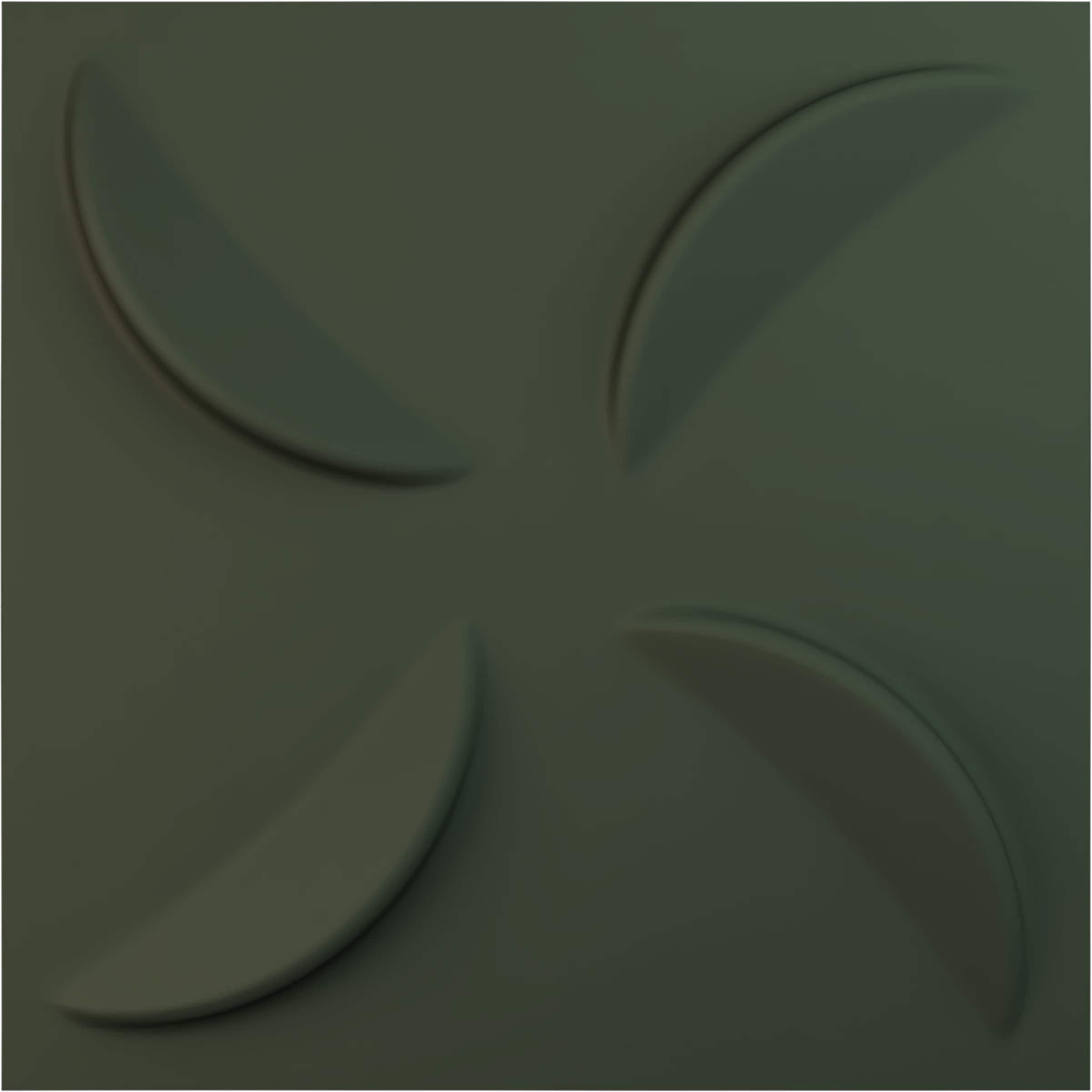 Ekena Millwork WP20X20PIGHC 19-5/8-in x 19-5/8-in Embossed Paintable/Stainable Green PVC Wall Panel (