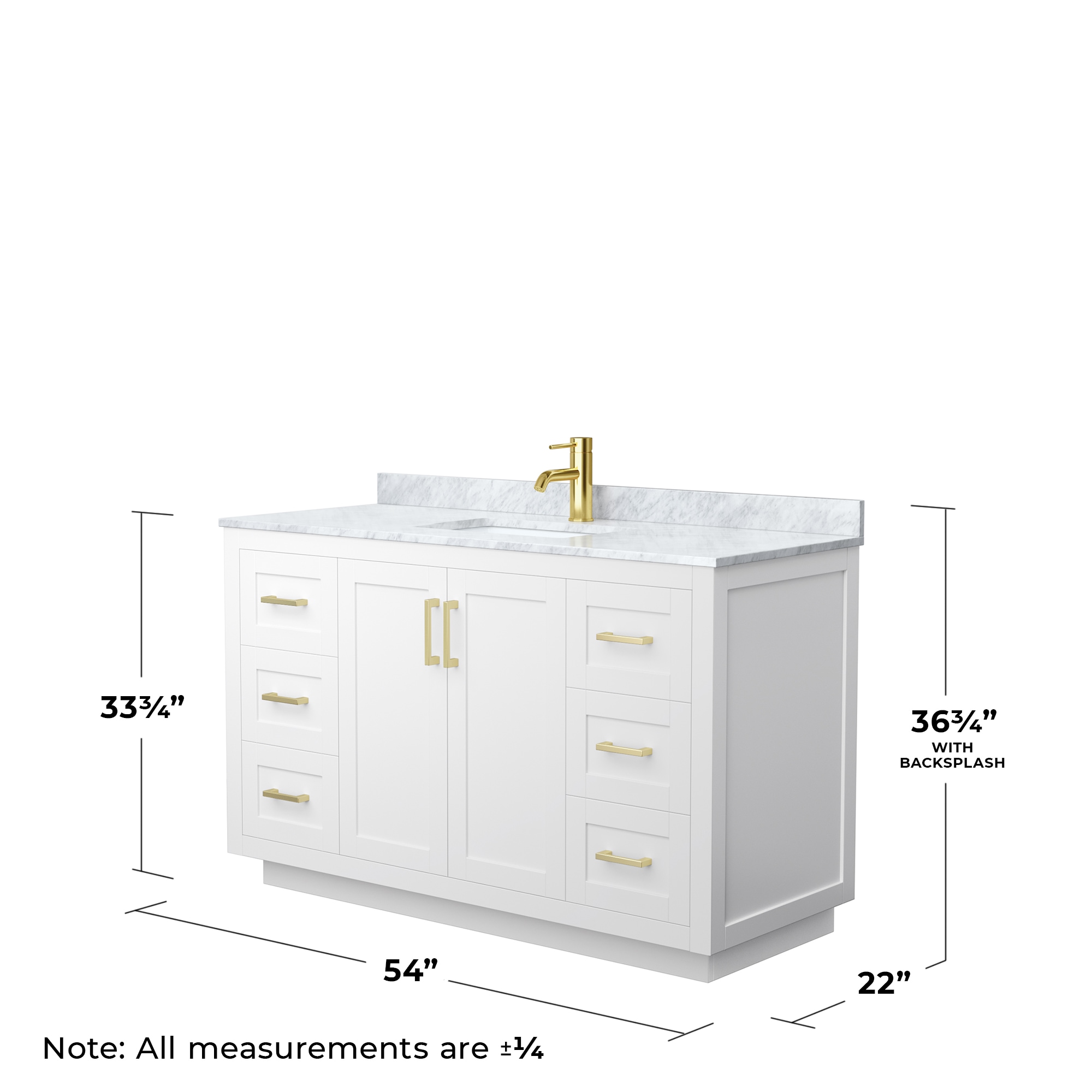 Wyndham Collection WCF292954SWGCMUNSMXX Bath-Vanity-Combo - View #5