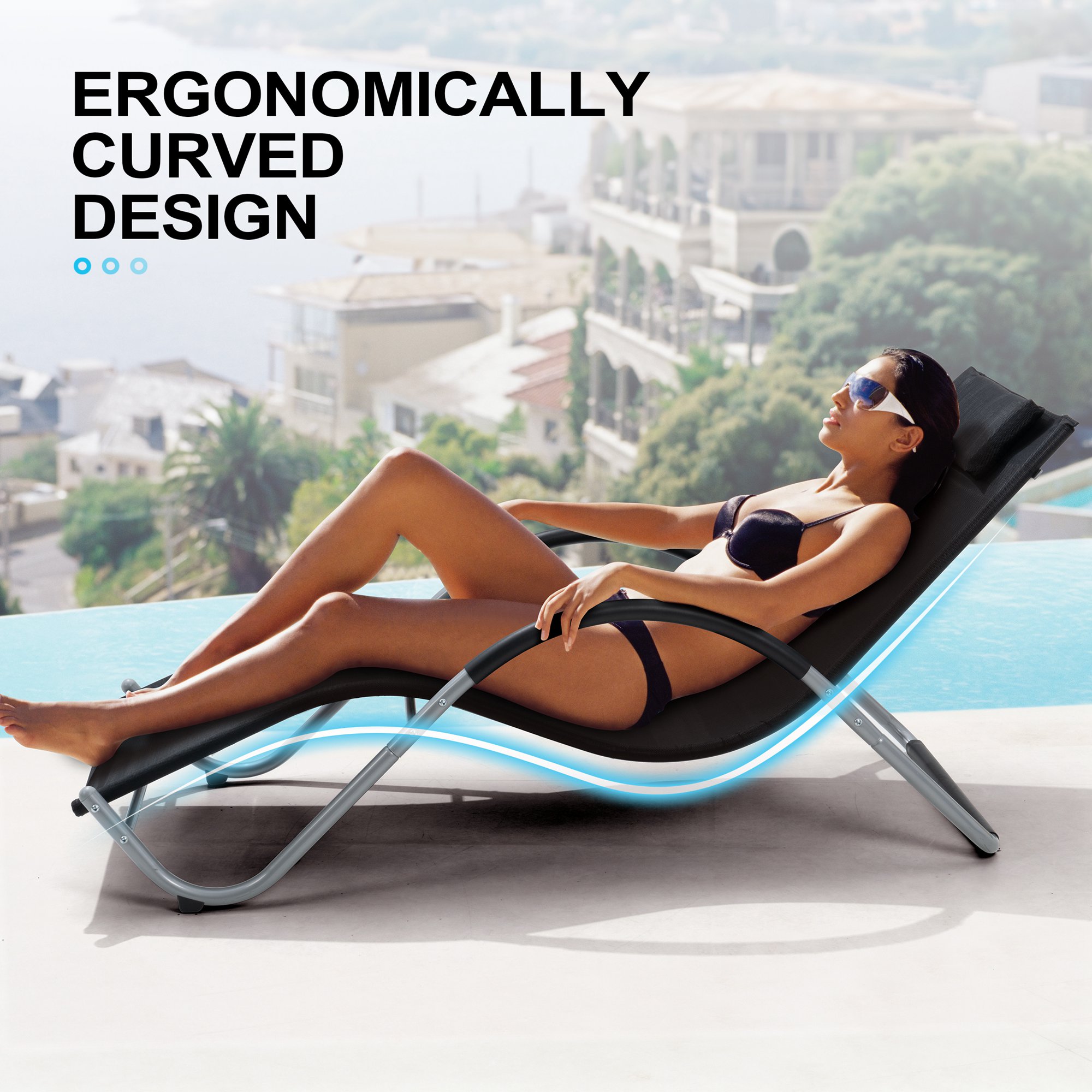 Crestlive Products CL-LG032BLK-1 Patio-Chairs - View #3