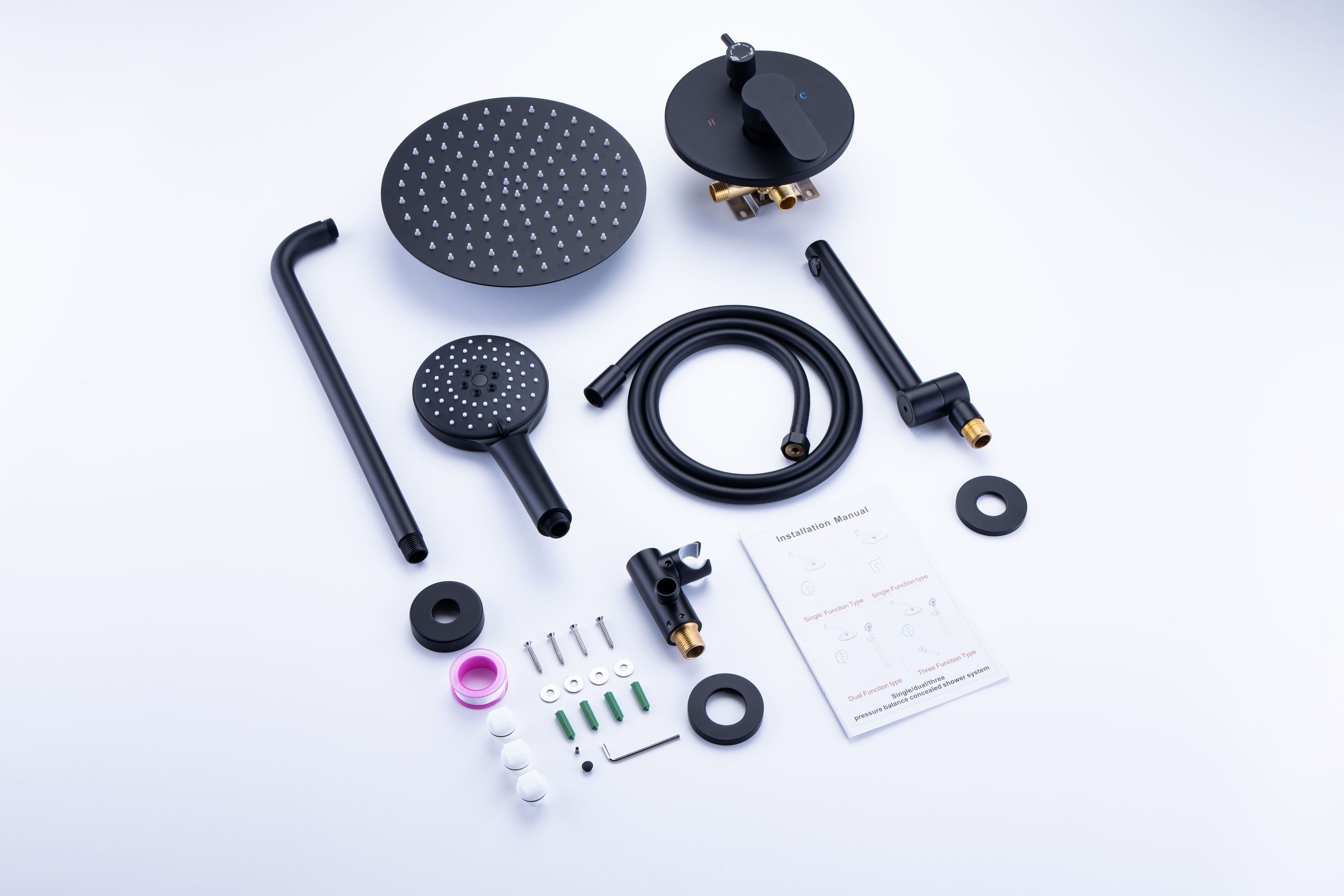 WELLFOR DB-03BF10MB Tub-Shower-Faucets - View #10