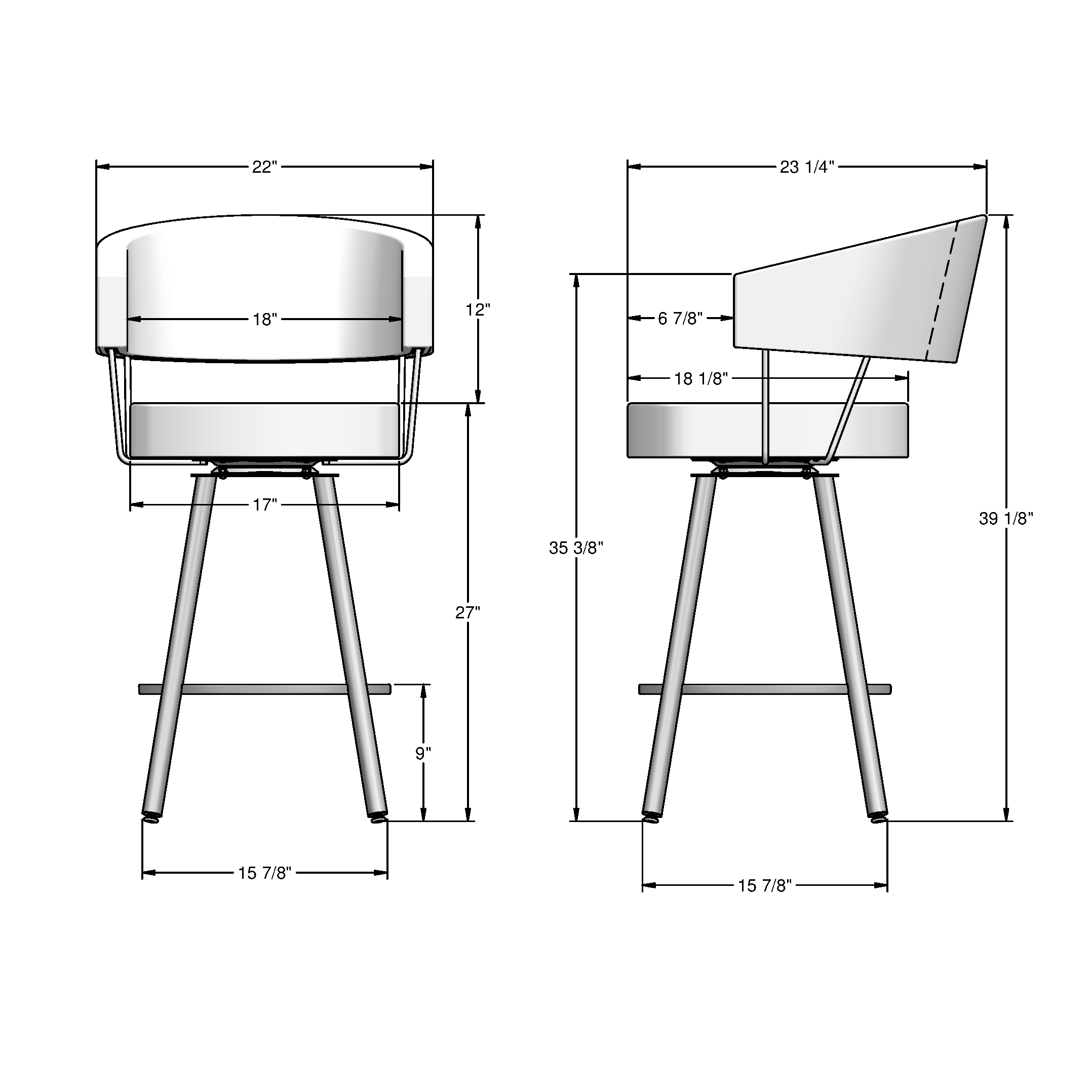 Amisco 44560-26WE/1B25HFF4 stools - View #4