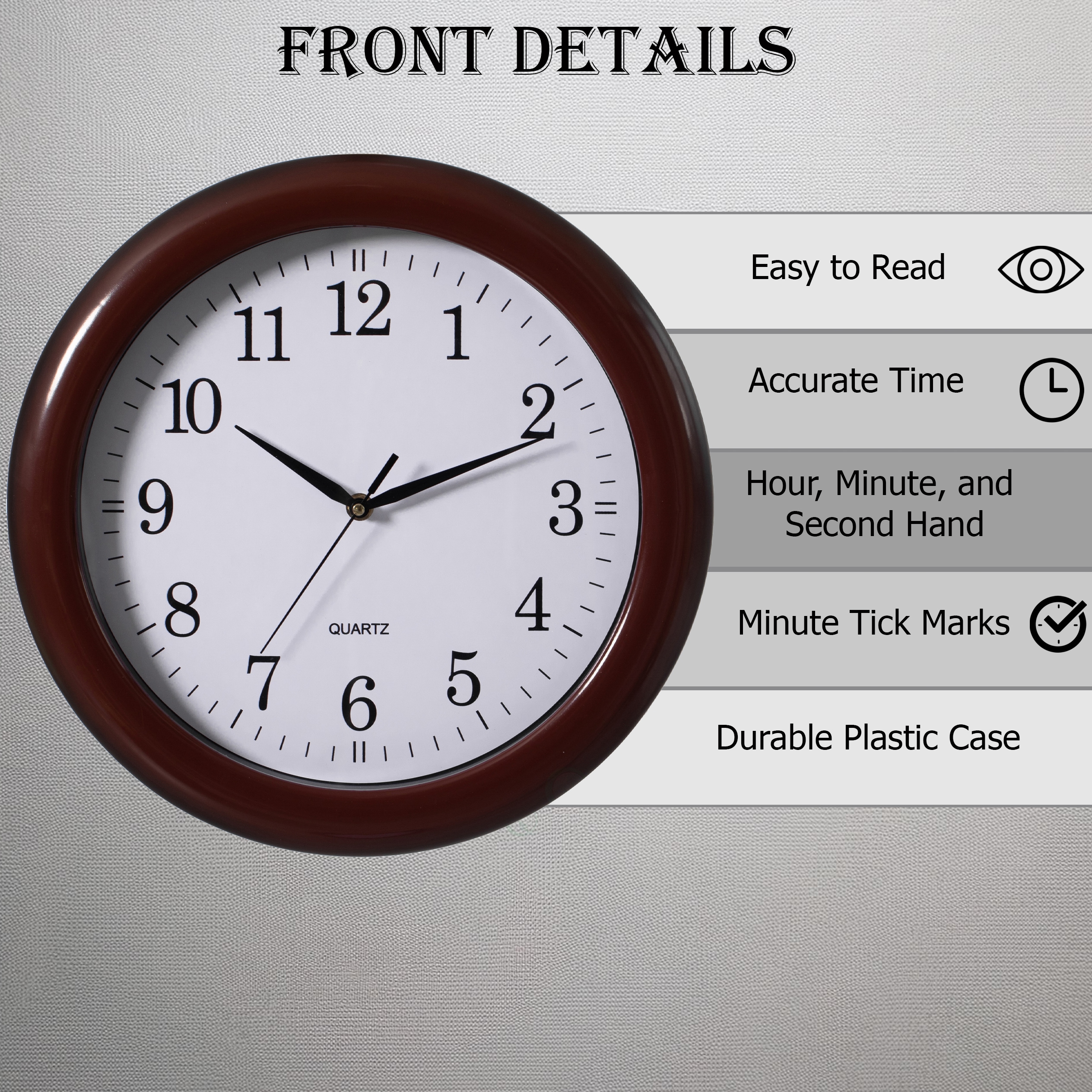 Clockswise QI004510.BN Indoor-Outdoor-Clocks - View #8