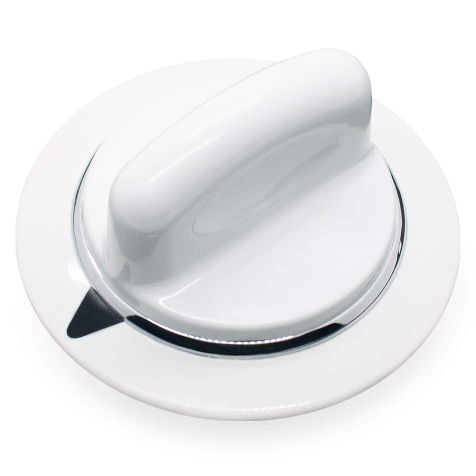 Anqtovp -  WE1M654 Dryer Timer Knob Replacement Part with Reinforced Metal Ring White Chrome Trim...
