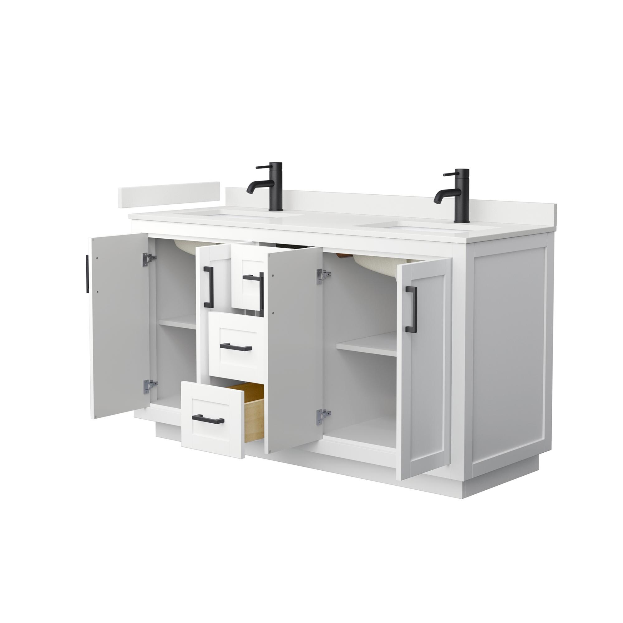 Wyndham Collection WCF292960DWBWQUNSMXX Bath-Vanity-Combo - View #3