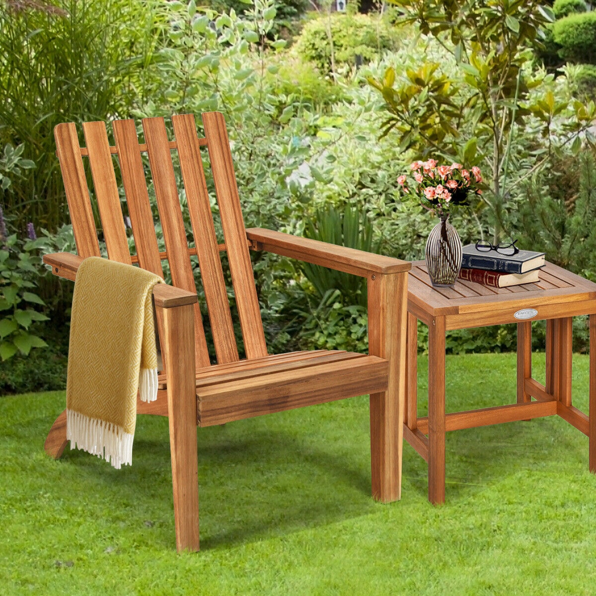 Wooden garden deals chairs b&m