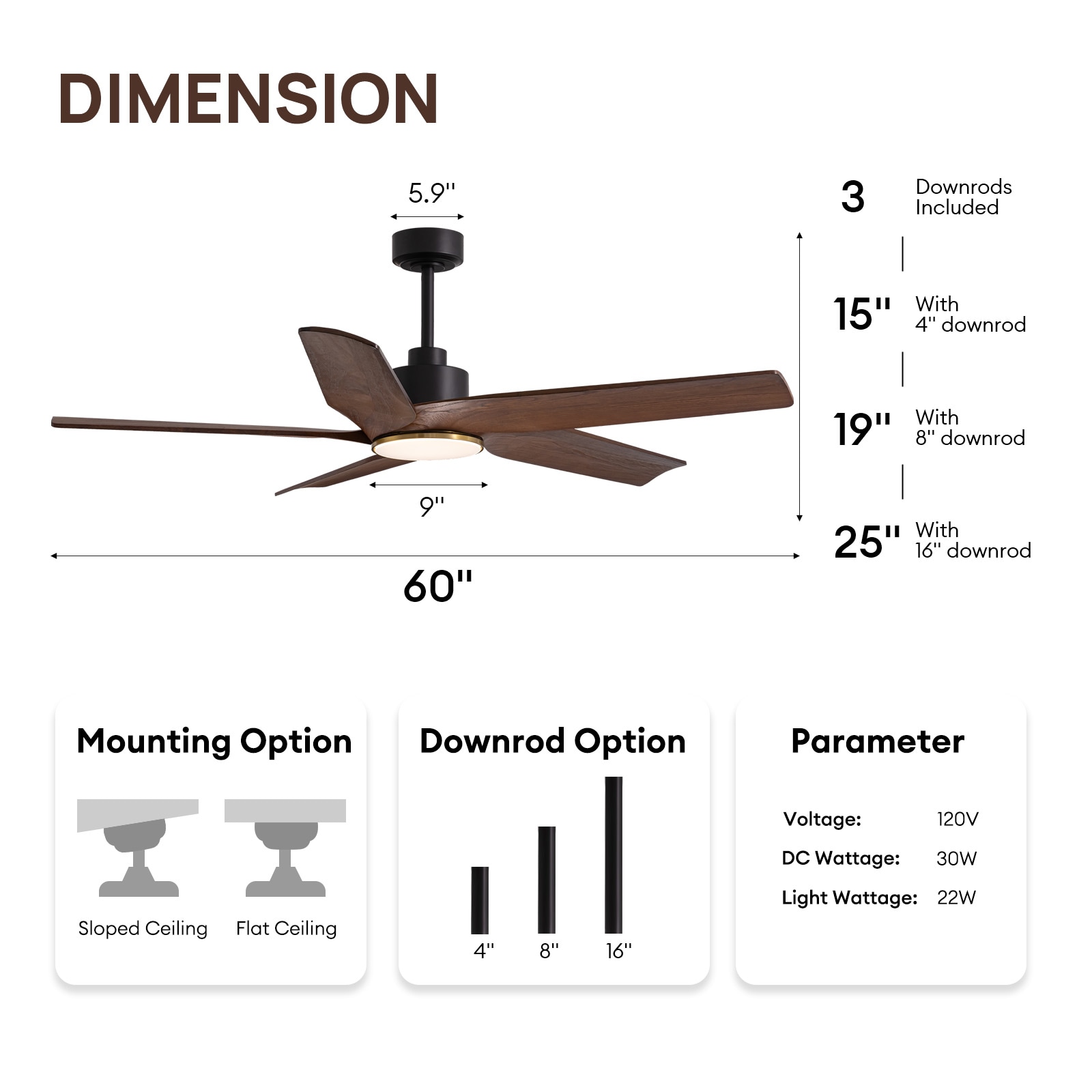 SILJOY WY-012D-60-01 Ceiling-Fans - View #5