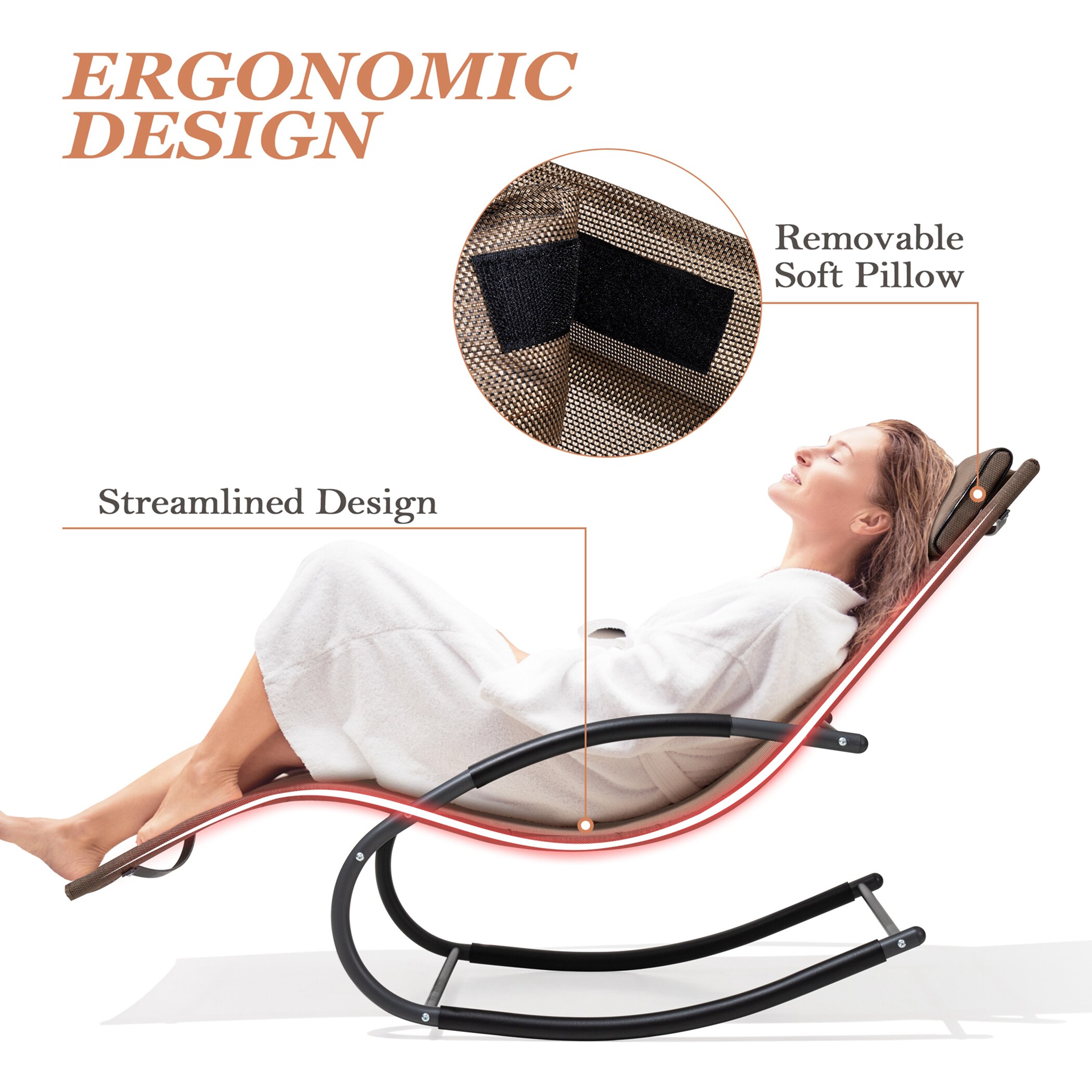 Crestlive Products CL-RC001BRN-2PC Patio-Chairs - View #6