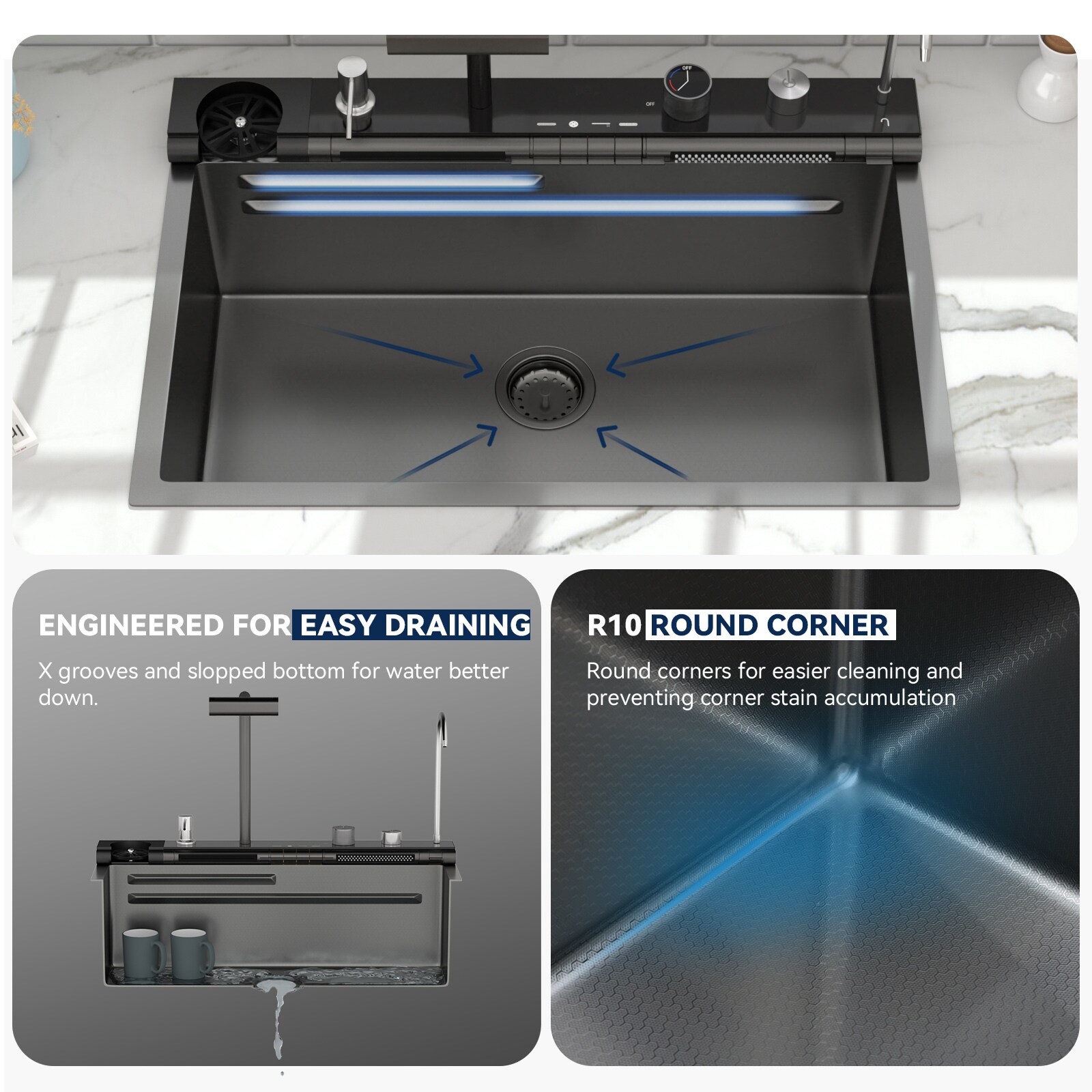 Lordear LD-LYFY30TBS Kitchen-Sinks - View #5