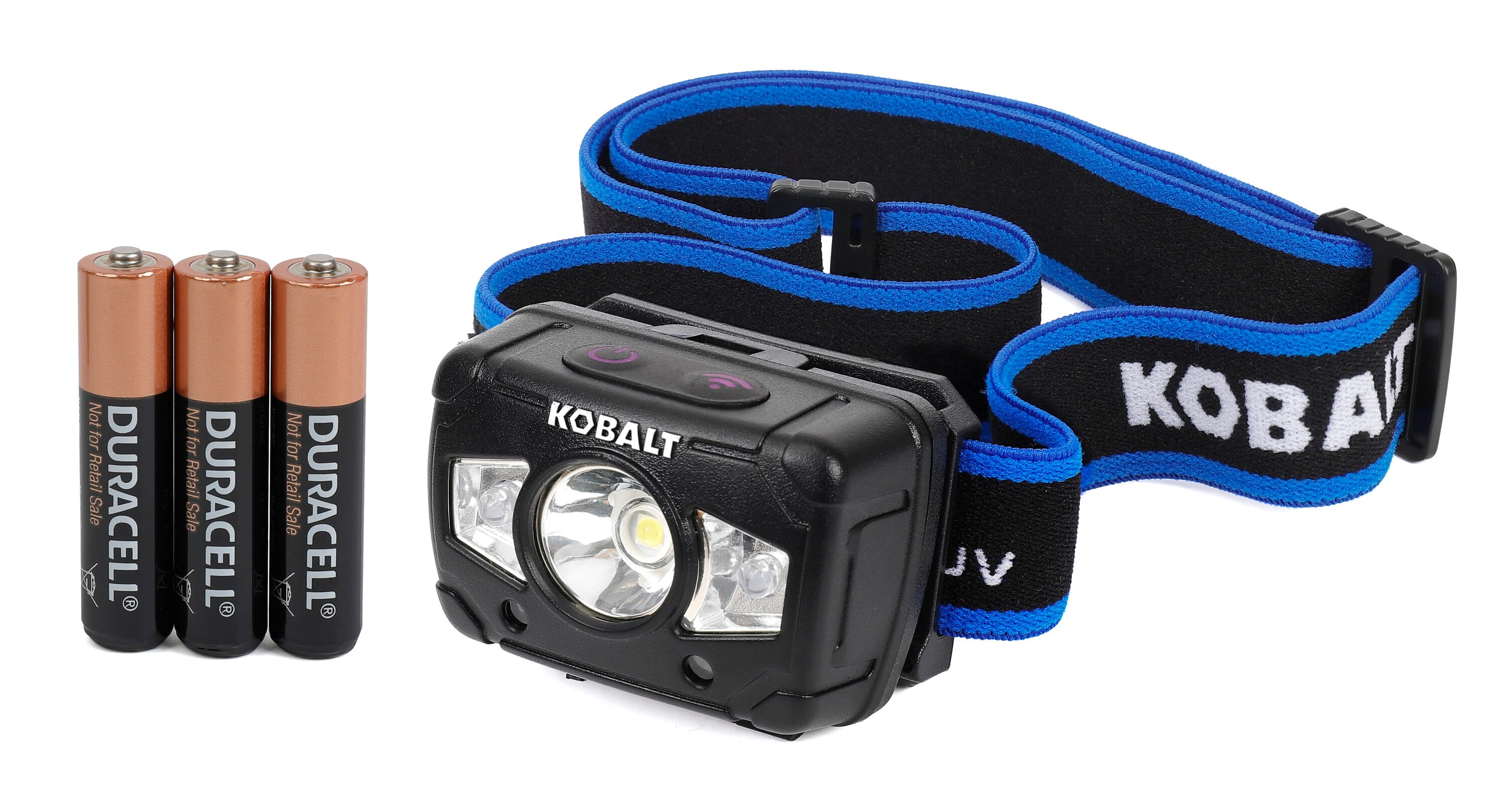 Kobalt UV LED Headlamp 300-Lumen Modes LED Flashlight (AAA Battery  Included) in the Flashlights department at