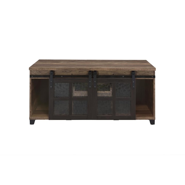 ACME FURNITURE Nineel Wooden Top Wood Modern Coffee Table with Storage ...