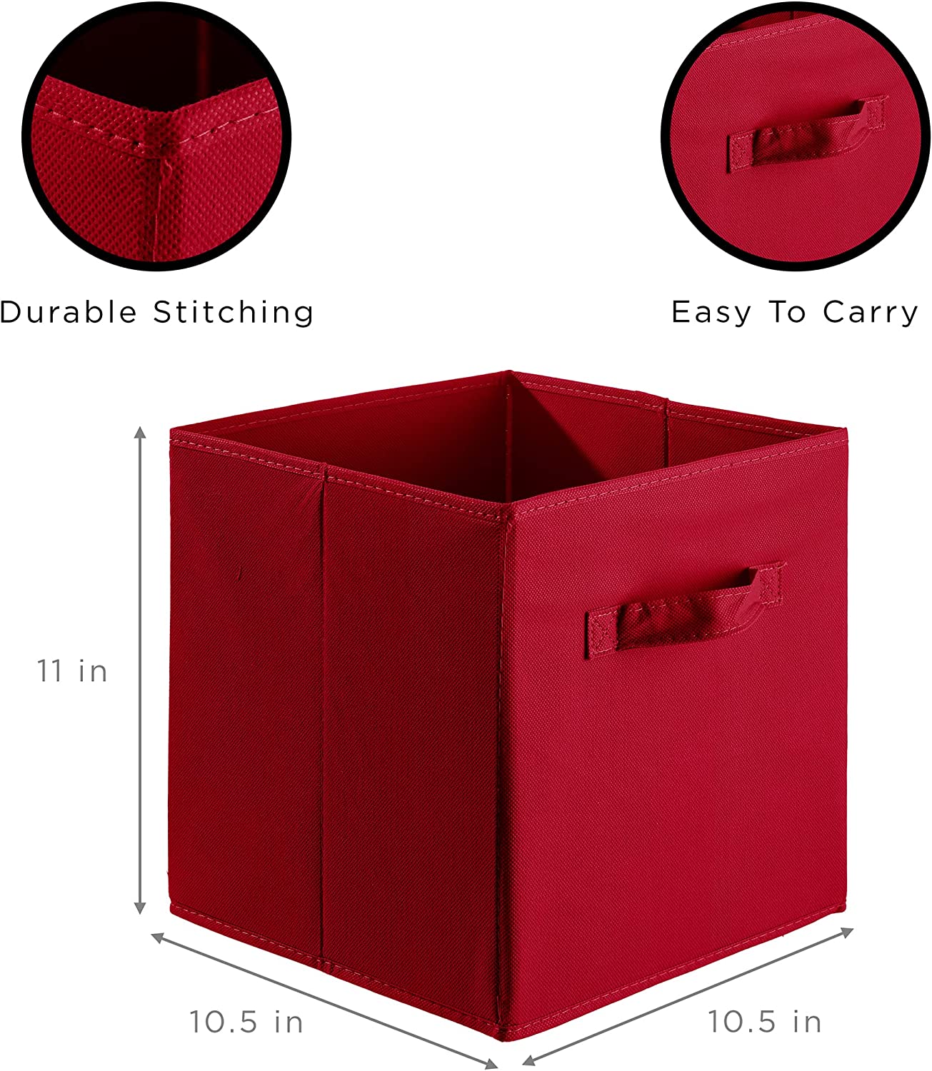 SORBUS STRG-BIN-R-6PK Bins-Baskets - View #3