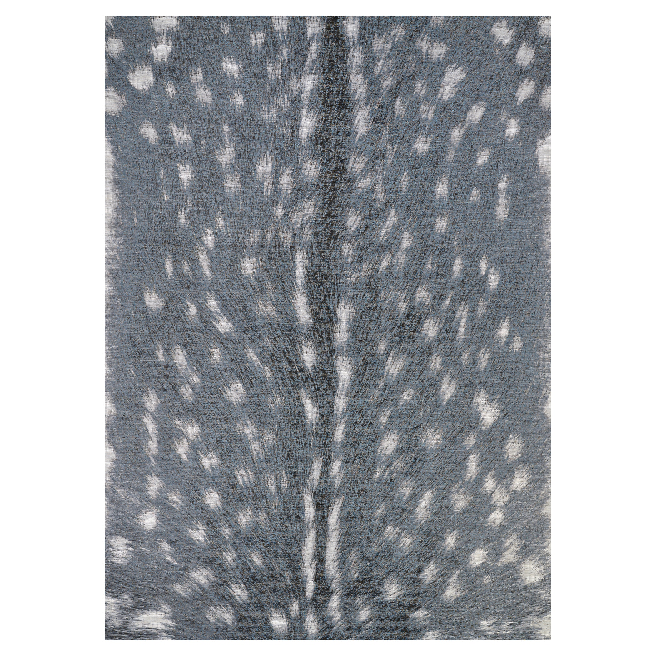 Dolce Denim-Silver Transitional 4' x 6' Indoor/Outdoor Area Rug