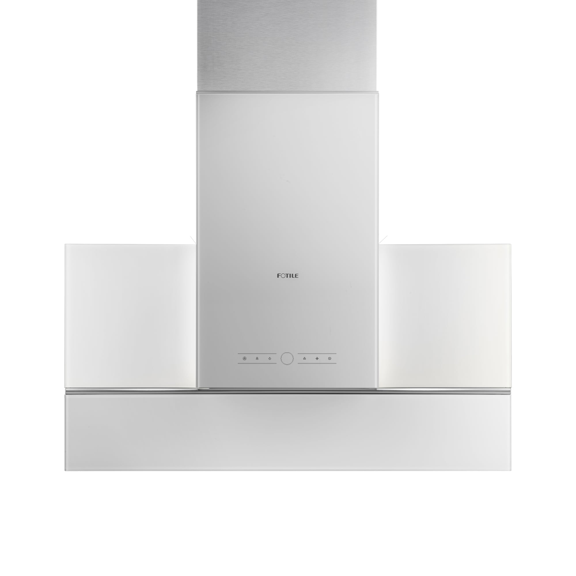 FOTILE EA06C 42 inch Ducted 1200-CFM Tempered Glass/Stainless Steel Island Range Hood