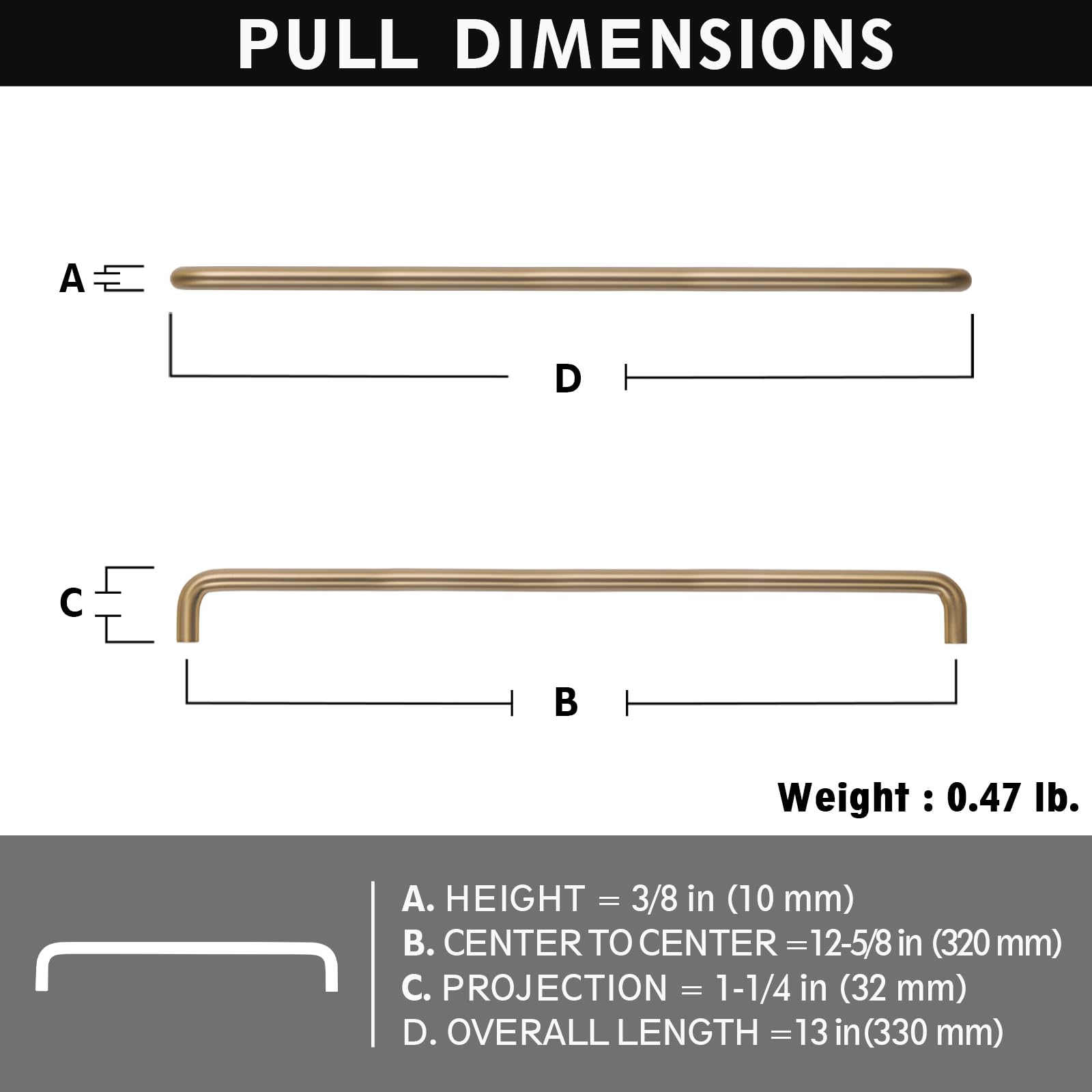 Miaokesen 7385CB-320-PLUS Cabinet-Pulls - View #2