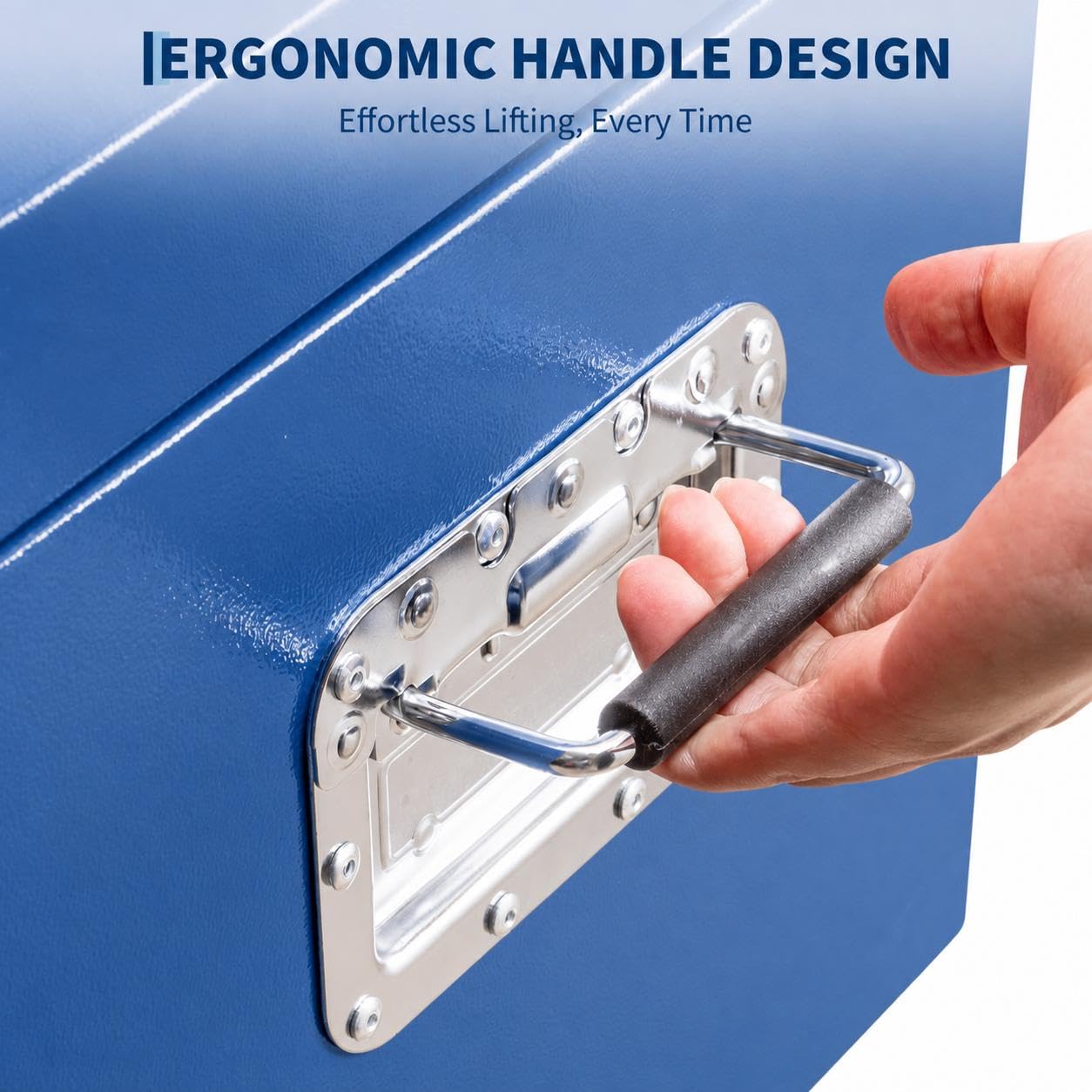 Assile 30 x 16 x 14 Inch Blue Truck Bed Tool Box - Waterproof T-Handle ...