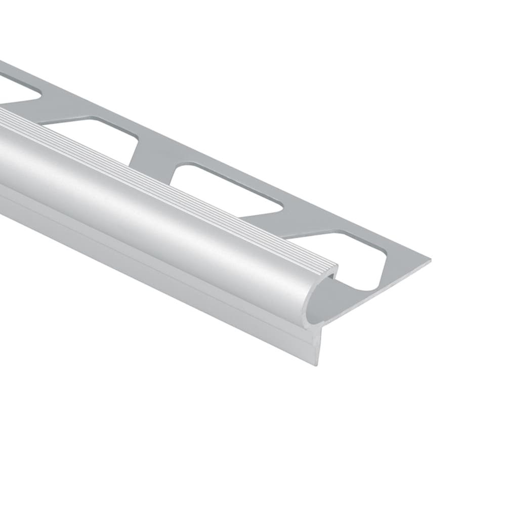 Schluter Systems FL90AE Trep-FL 0.344-in W x 98.5-in L Satin anodized aluminum Aluminum Stair nose Tile Edge Trim