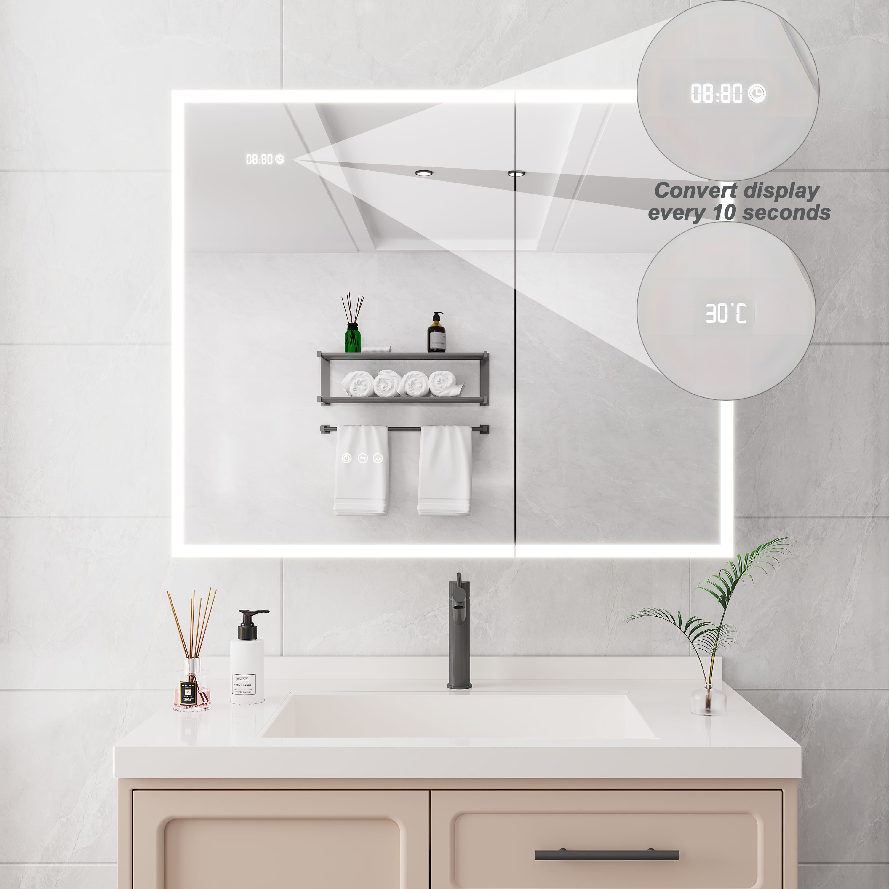 WELLFOR AMYD04-3630 Bathroom-Medicine-Cabinets - View #6