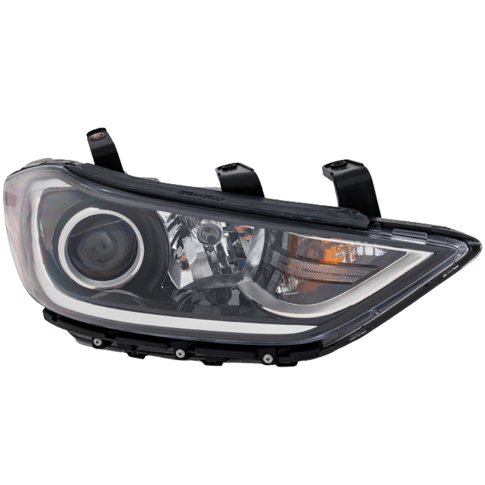 Garage-Pro JCWRH10010015QGP Passenger Side Headlight For Hyundai Elantra 2017-2018 Halogen with Bulb(s) Capa For Korea Built Models Replaces# 92102f2050