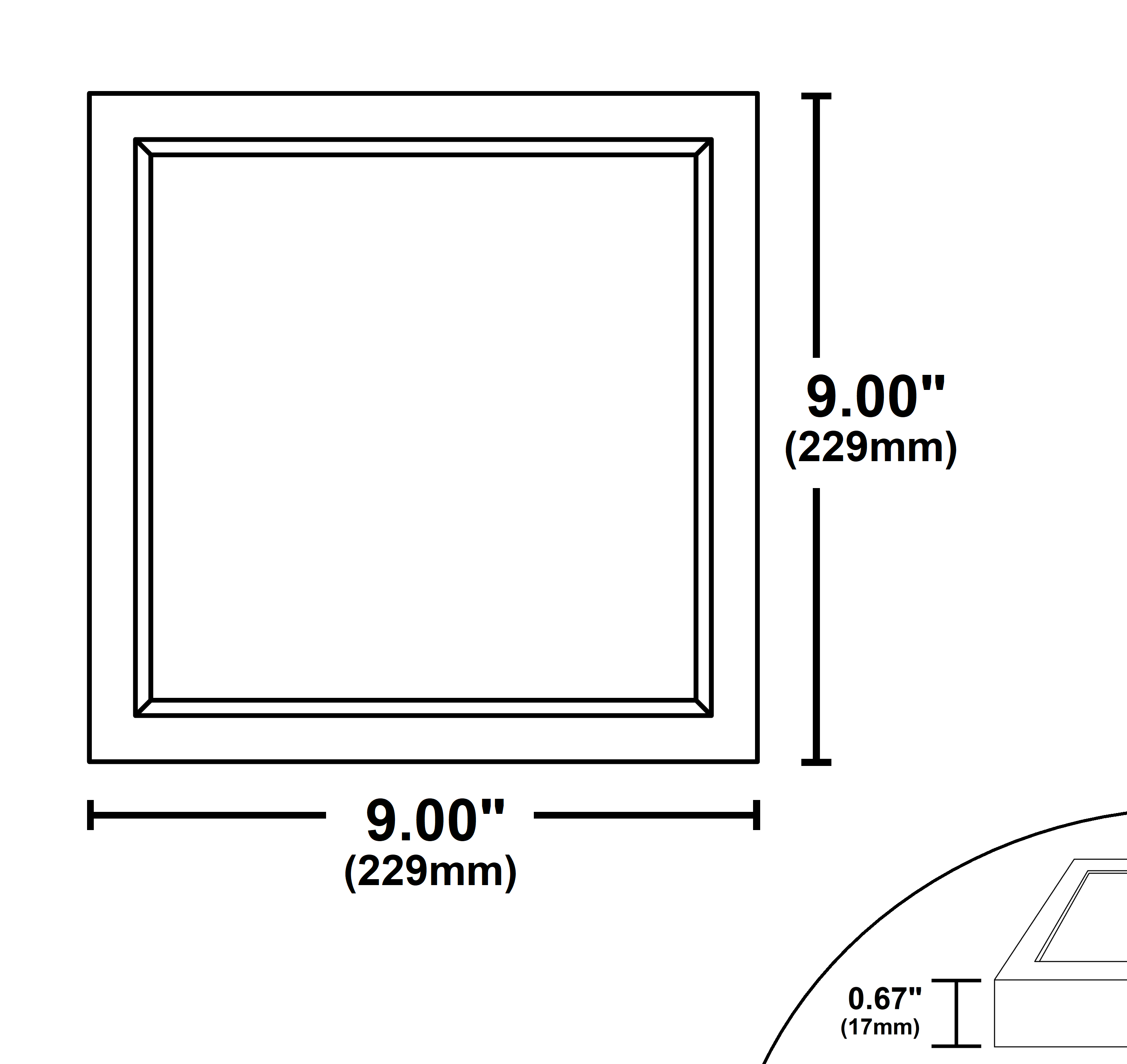 Nicor Lighting DSE921203KSQWH flushmounts - View #10
