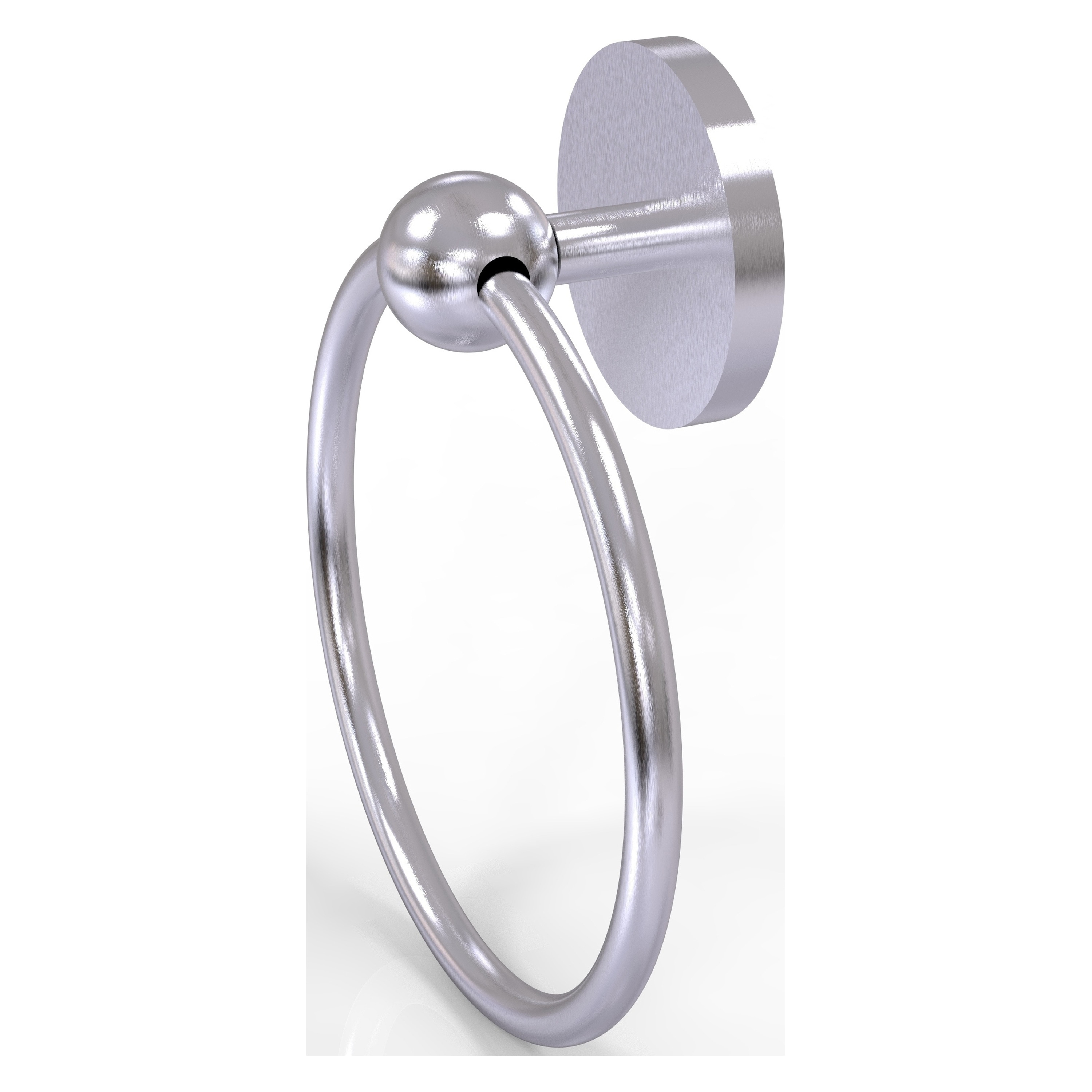Allied Brass P1016-SCH Prestige Skyline Satin Chrome Wall mount Single Towel Ring