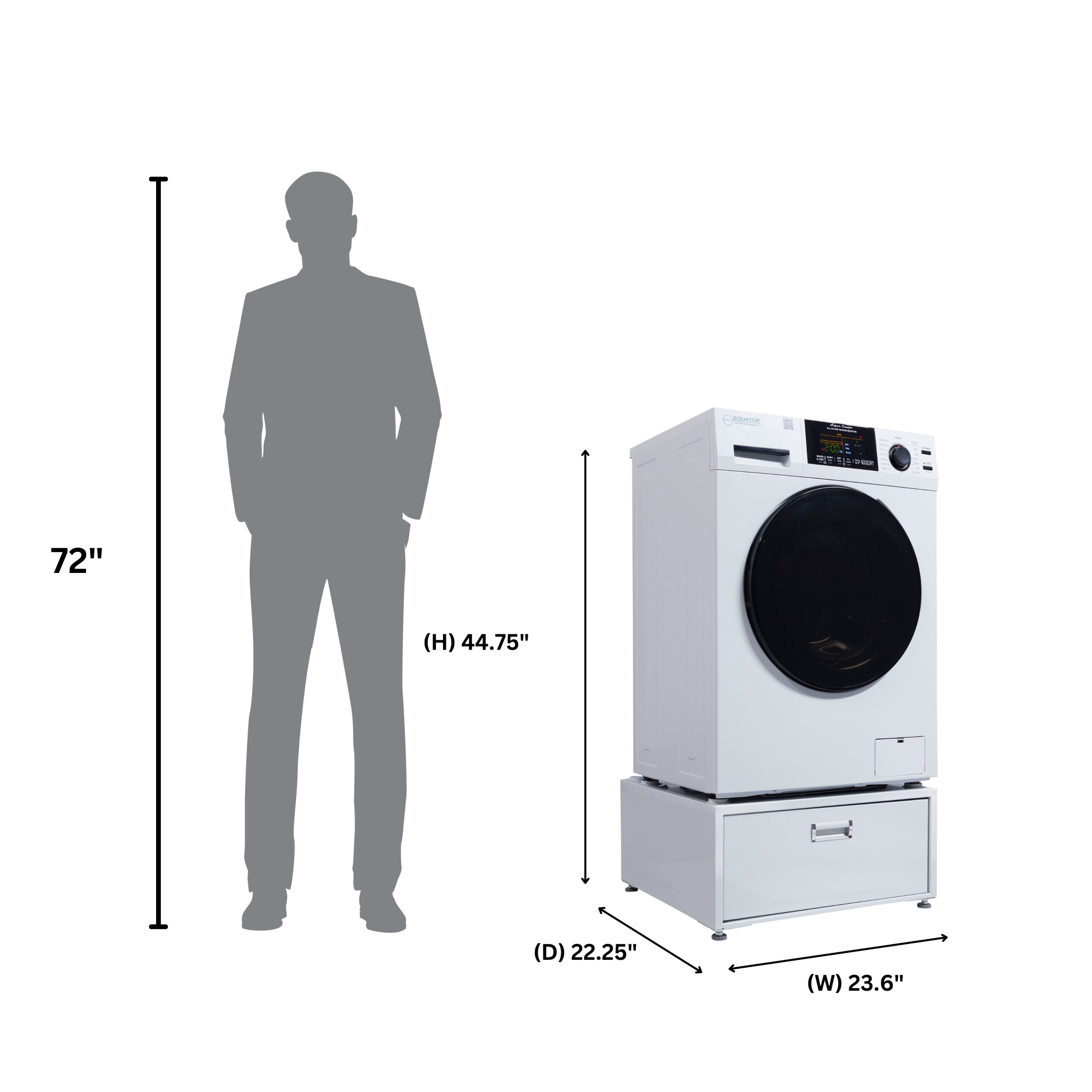 Equator Advanced Appliances EZ 4600 W + PDL 4455 Combination-Washers-Dryers - View #2
