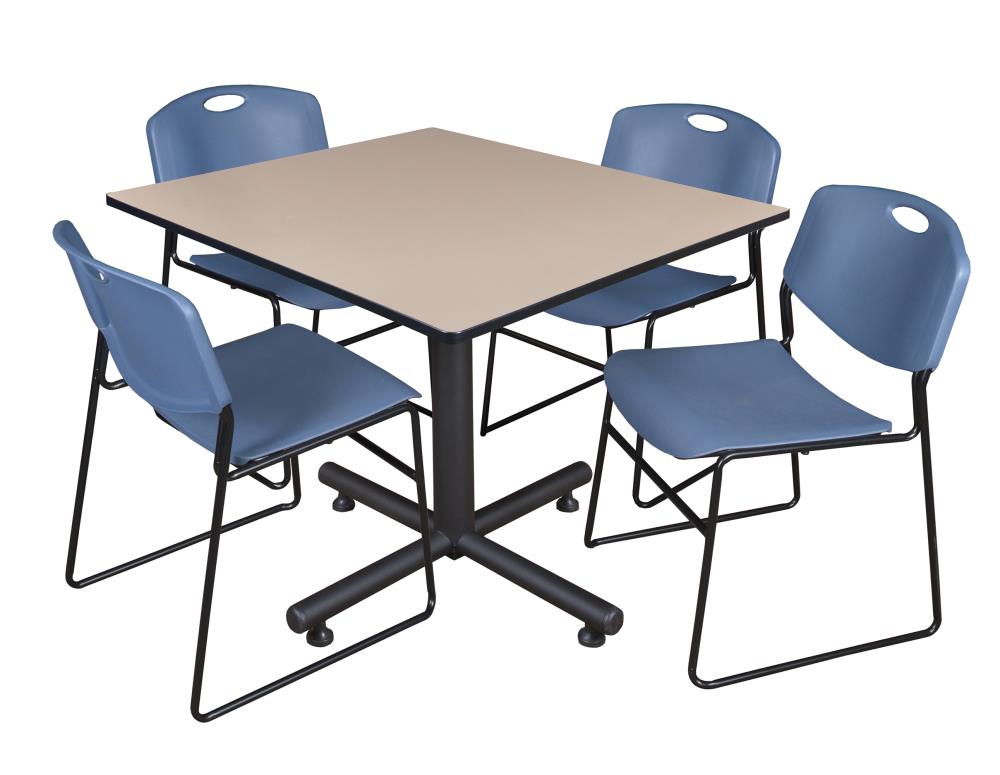 Regency TKB4848BE44BE Breakroom Off-white 4-Person Training Table (48-in W x 29-in H)