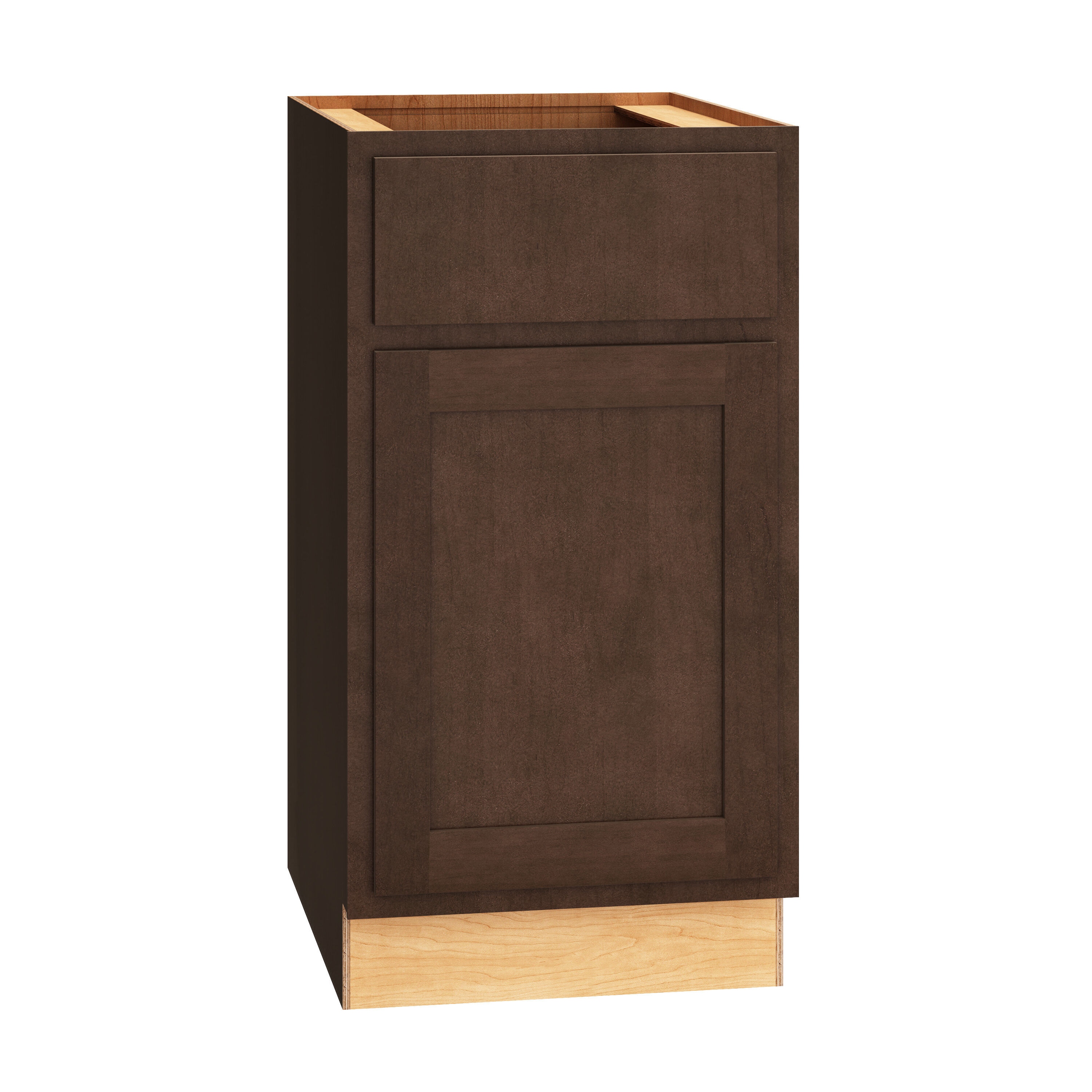 Diamond Express Jamestown 18-in W x 34.5-in H x 24-in D Thatch Partial Overlay 3-Drawer Base Fully Assembled Plywood Cabinet (Recessed Panel Shaker Style)