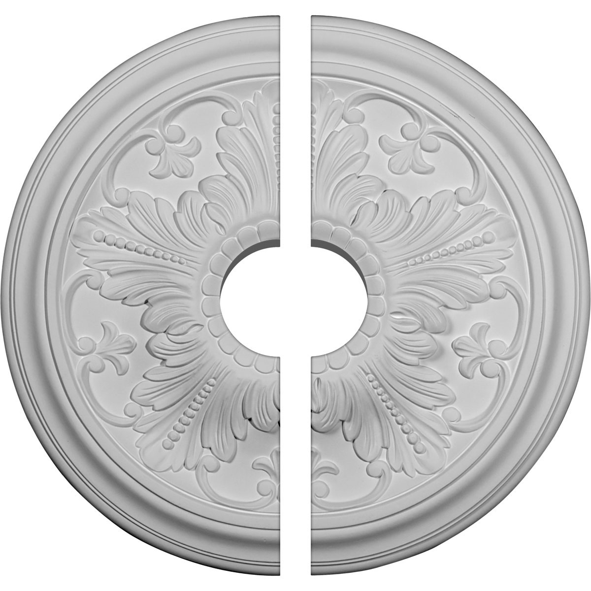 Ekena Millwork CM17VI2-03500 Vienna 16.875-in W x 16.875-in L Architectural Polyurethane Split Ceiling Medallion