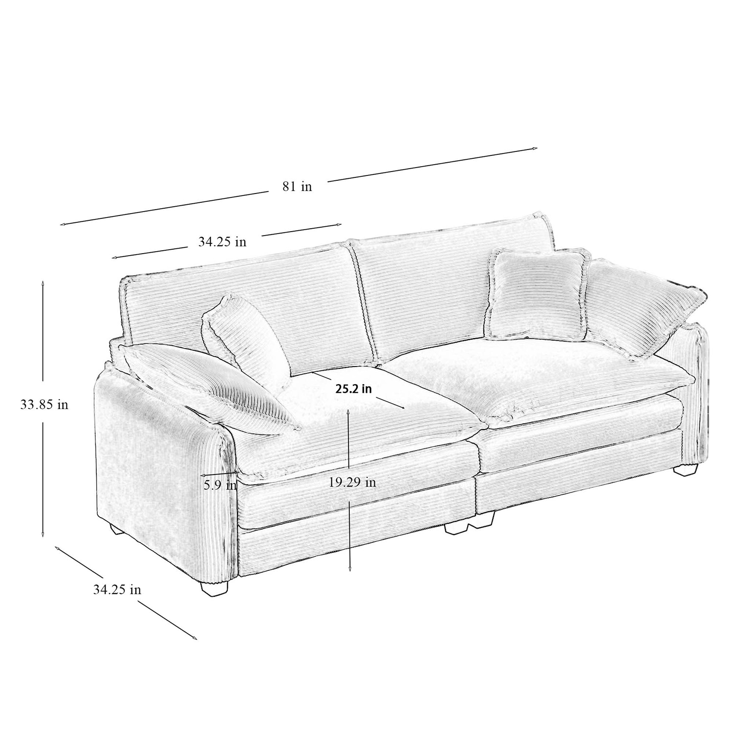 GZMR GZ-W247S00368 Sofas-Loveseats - View #8