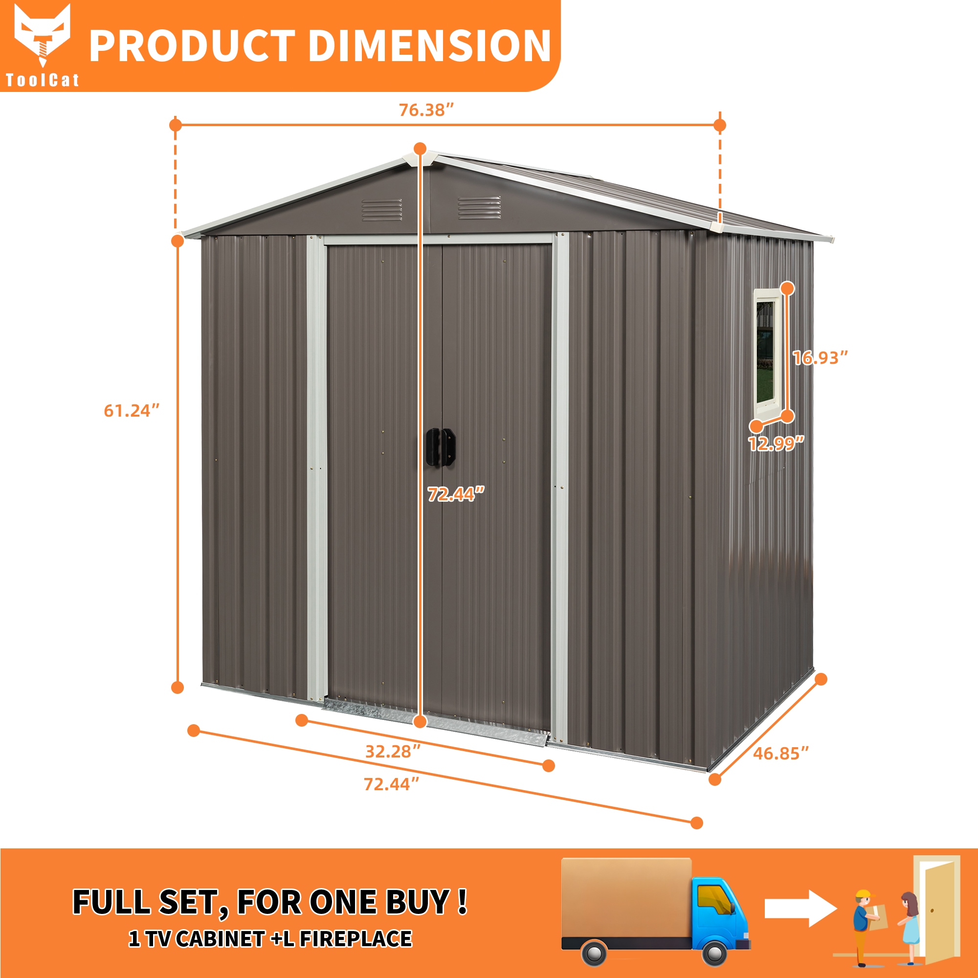 ToolCat BZ-3-139-SN Metal-Storage-Buildings-Sheds - View #4