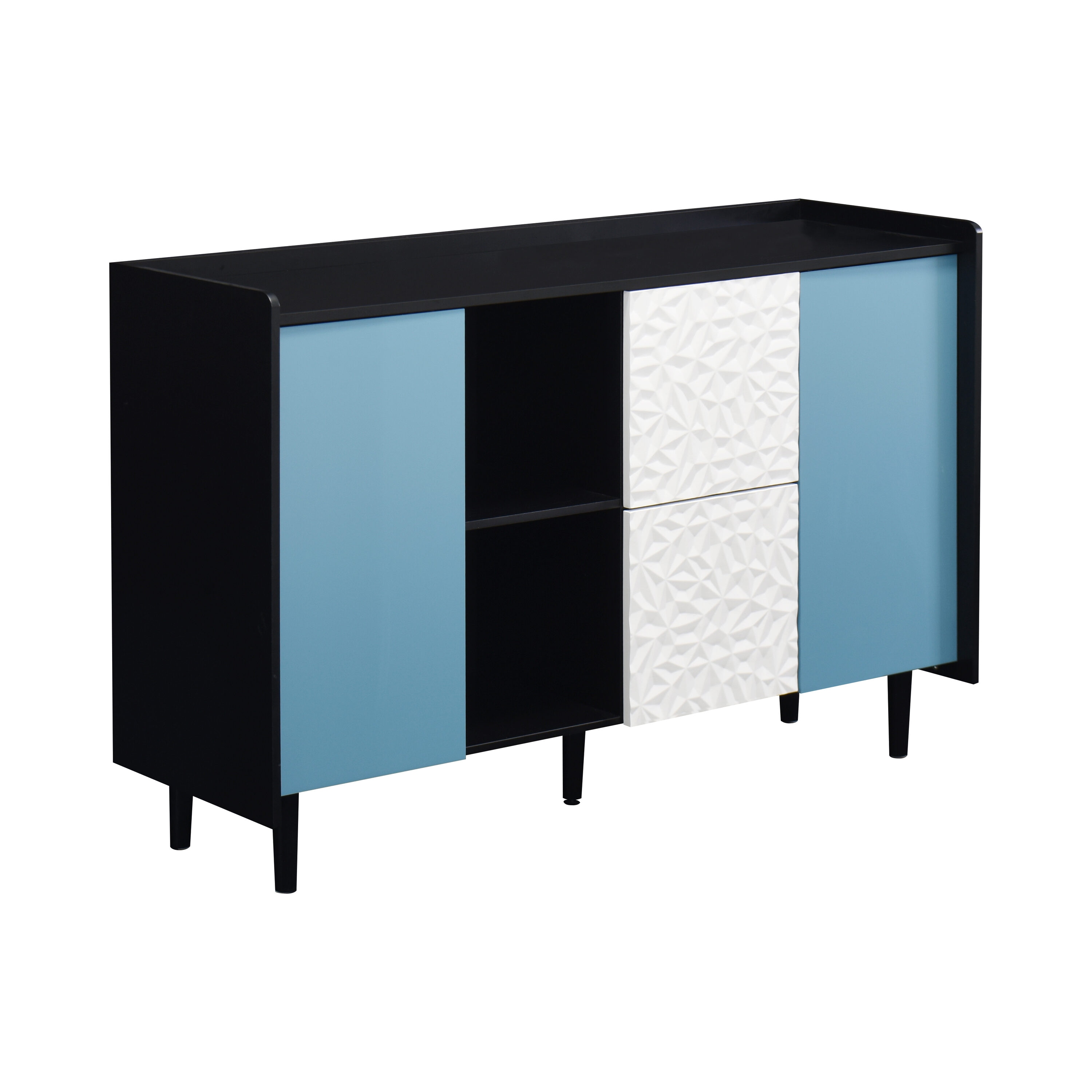Maocao Hoom JL9P176594 Contemporary/Modern Black+Blue Sideboard