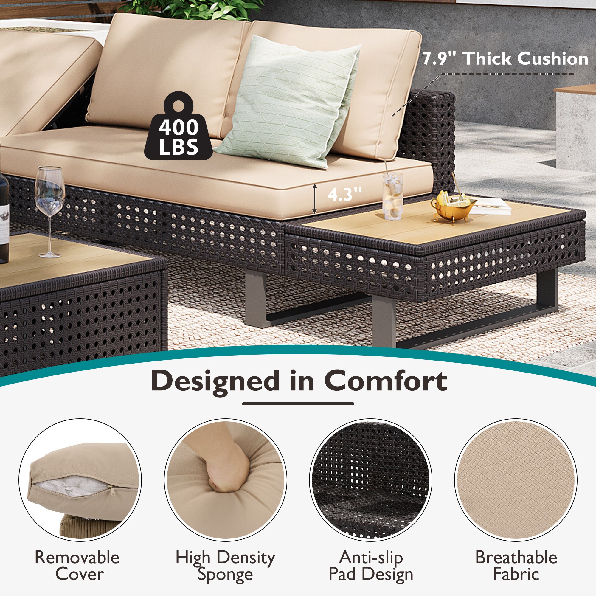BABOOM BOM-000013K-OR Patio-Conversation-Sets - View #10