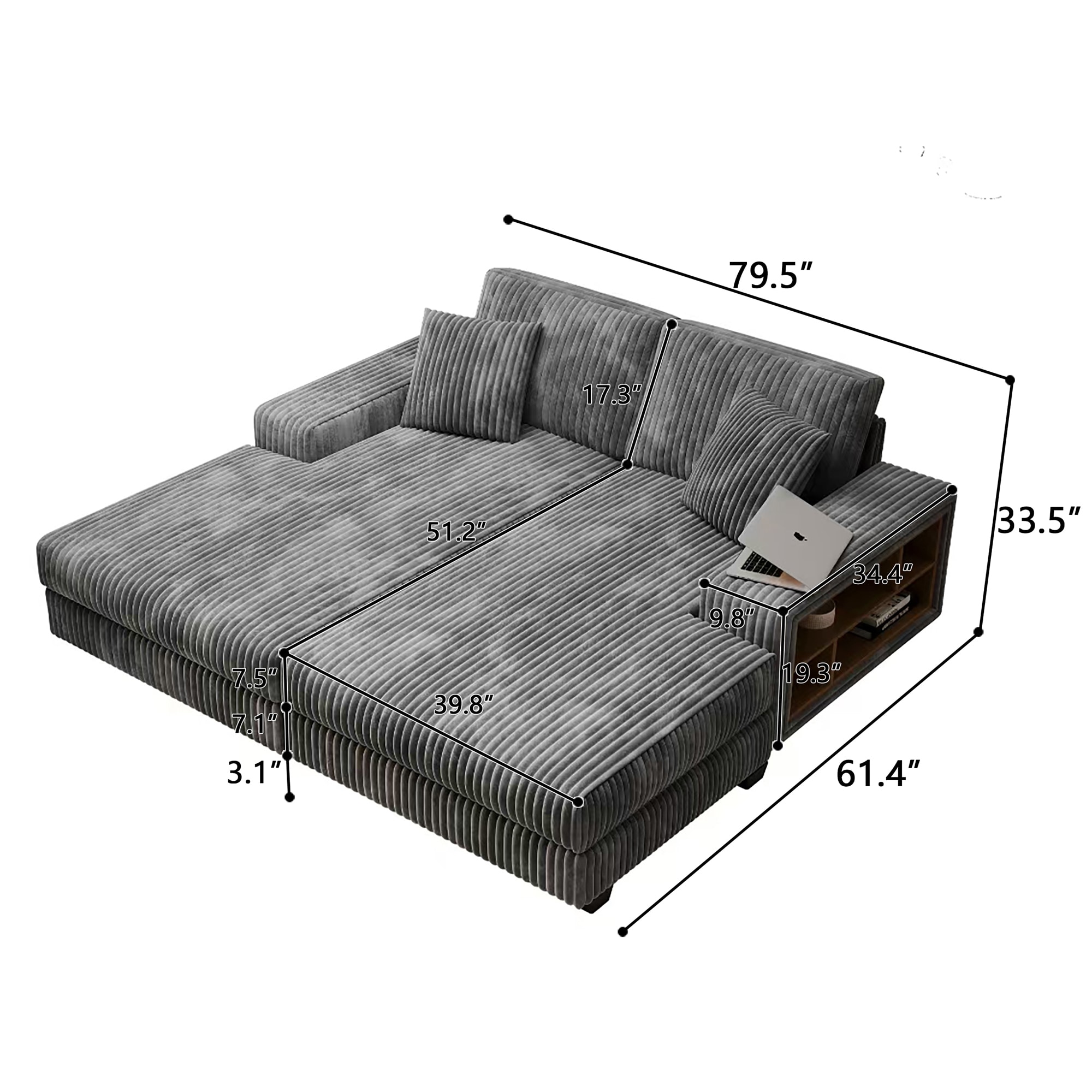 SINOFURN SYA370150LG Sofas-Loveseats - View #7