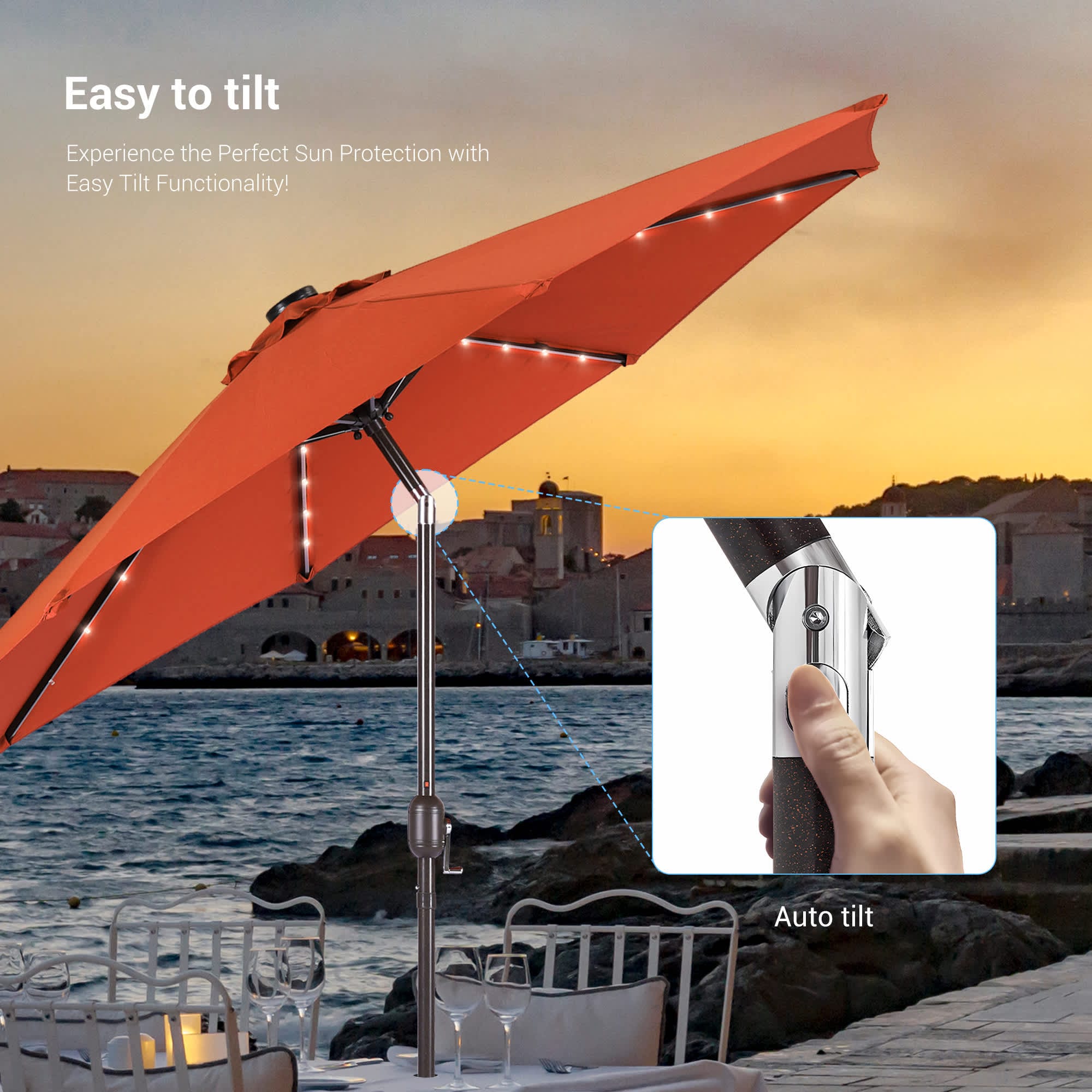 aok garden patio umbrella Amazon.com : Deluxe Aluminum (Red) : Patio, Lawn & Garden The innovative cantilever design lets you customize the angle Aok Garden 10ft Cantilever Market