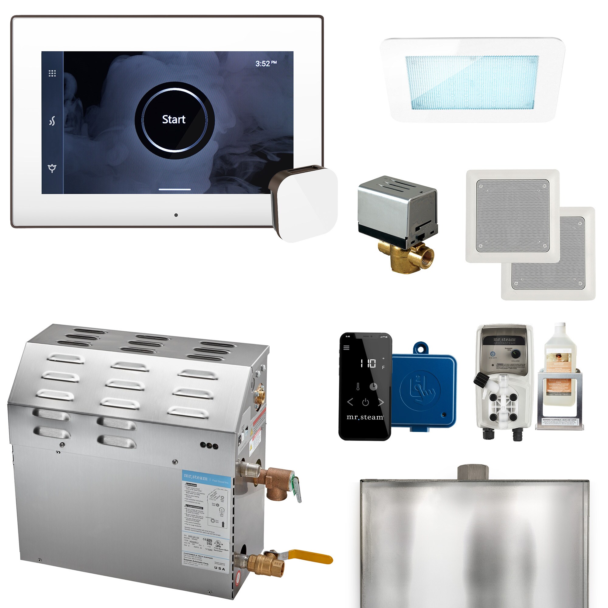 Mr. Steam 09C1ANDBBFJ 9000-watt White Oil Rubbed Bronze Steam Generator Control Kit
