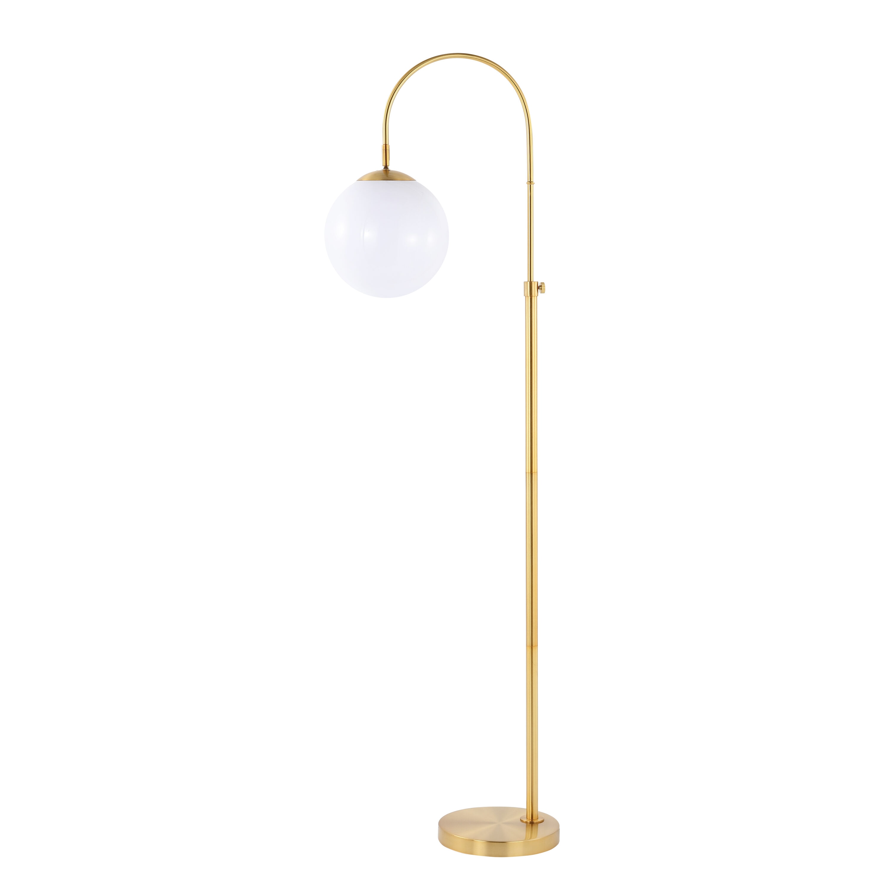 Safavieh Floor lamps 62-in Gold Shaded Floor Lamp FLL4103A at Lowes.com