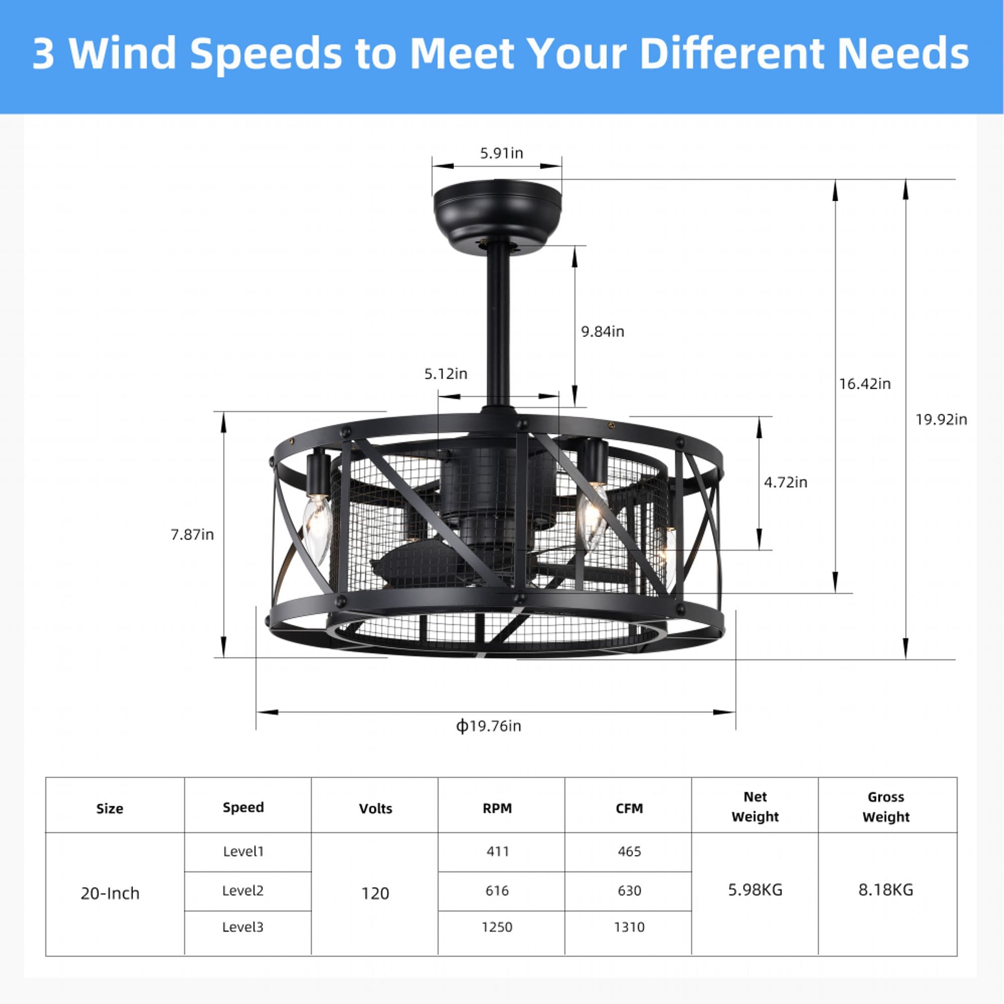 Yiekholo LL-0106AAB Ceiling-Fans - View #9