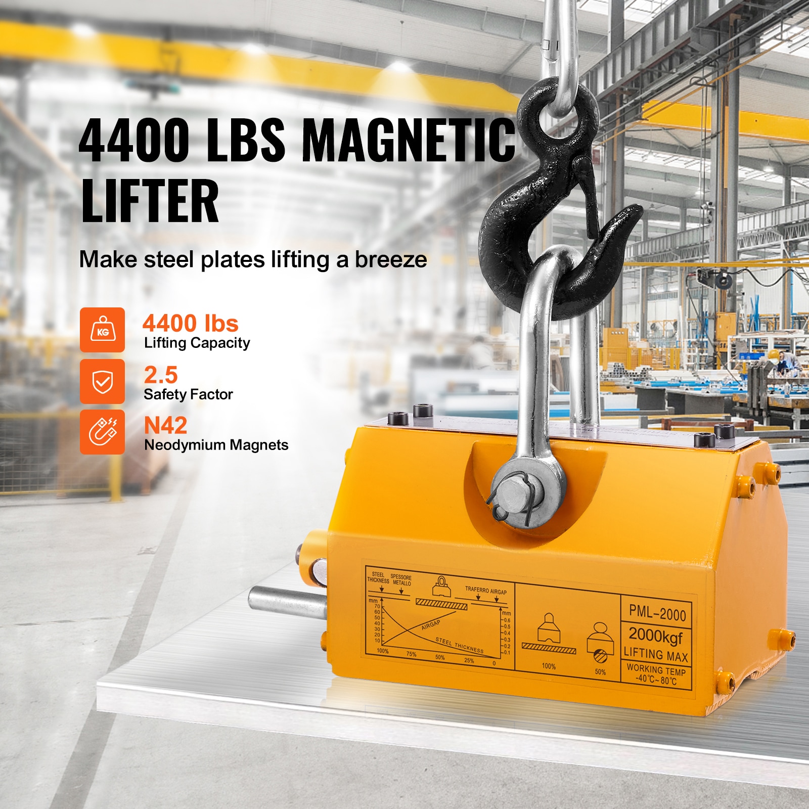 VEVOR SCYCXU2000KG00671V0 Magnetic-Tools - View #2